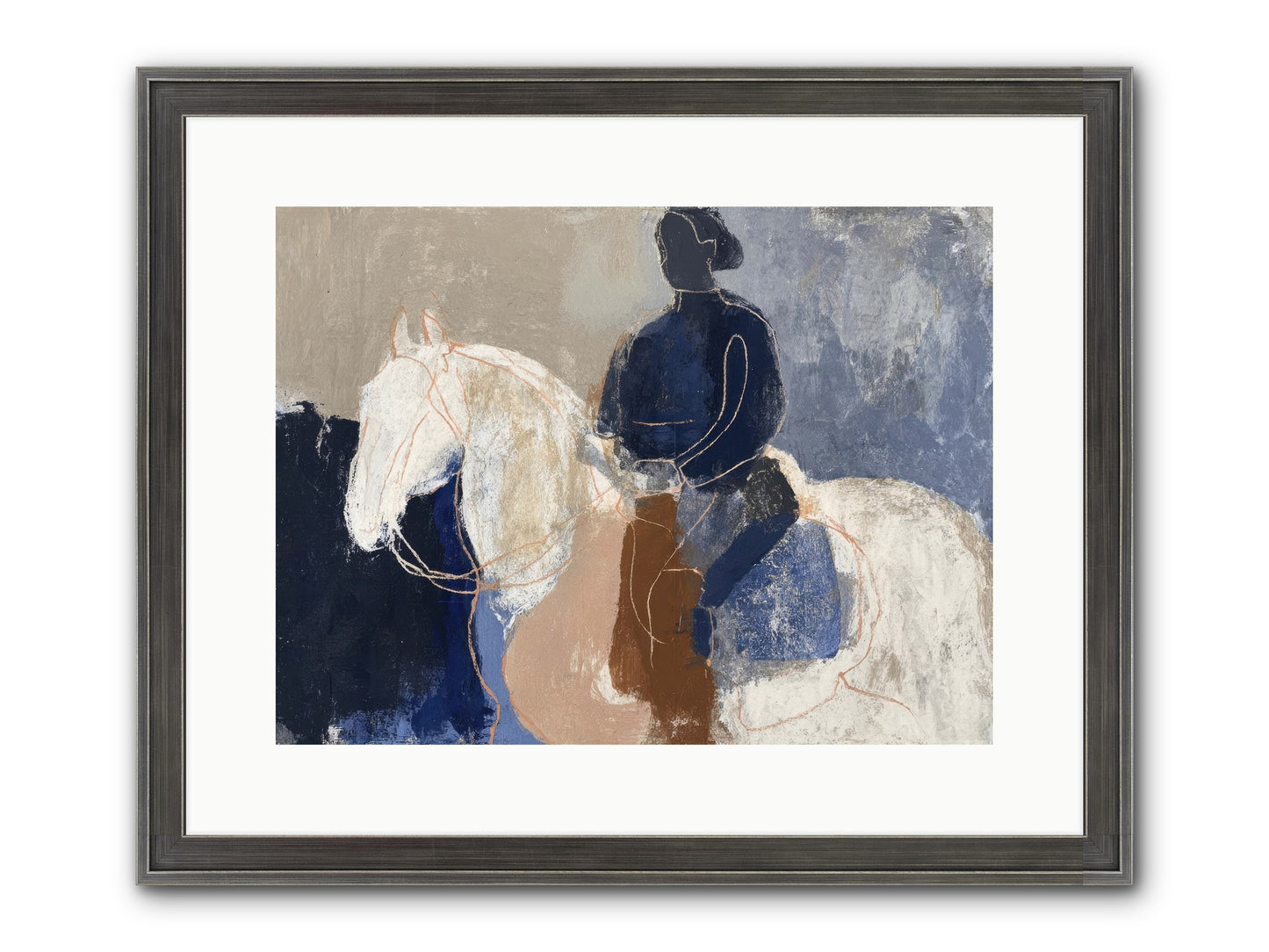 Threshold & Mane Framed Print - Slimwoods Black/Silver 16x12