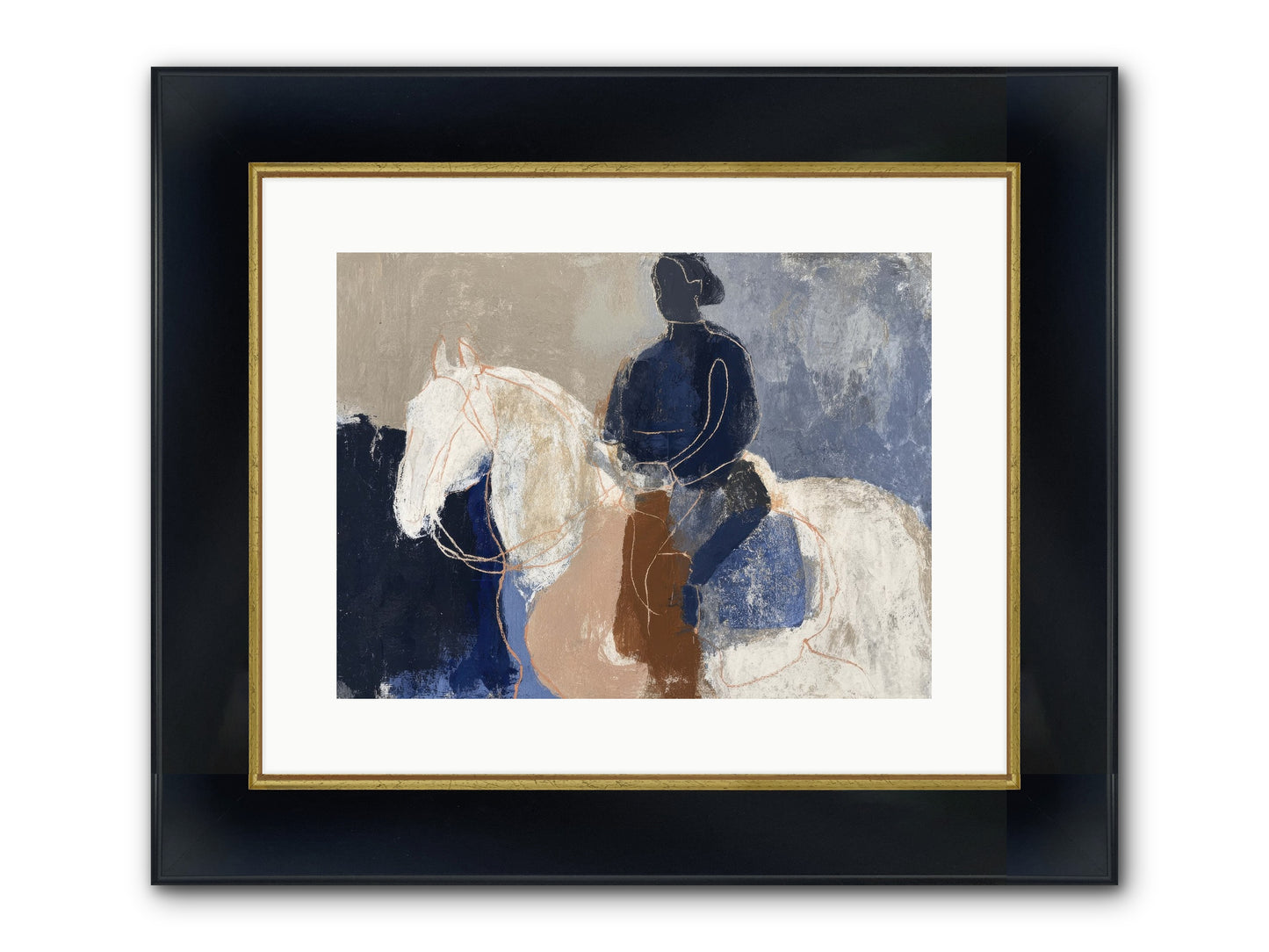 Threshold & Mane Framed Print - Wide Black w/Gold 16x12