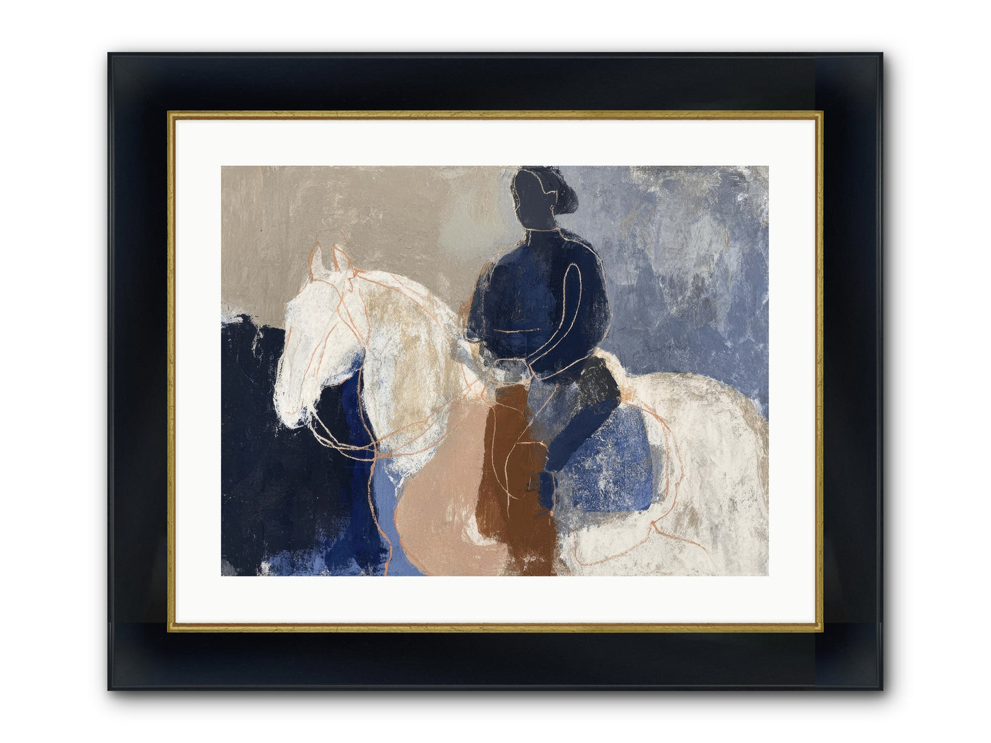 Threshold & Mane Framed Print - Wide Black w/Gold 24x18