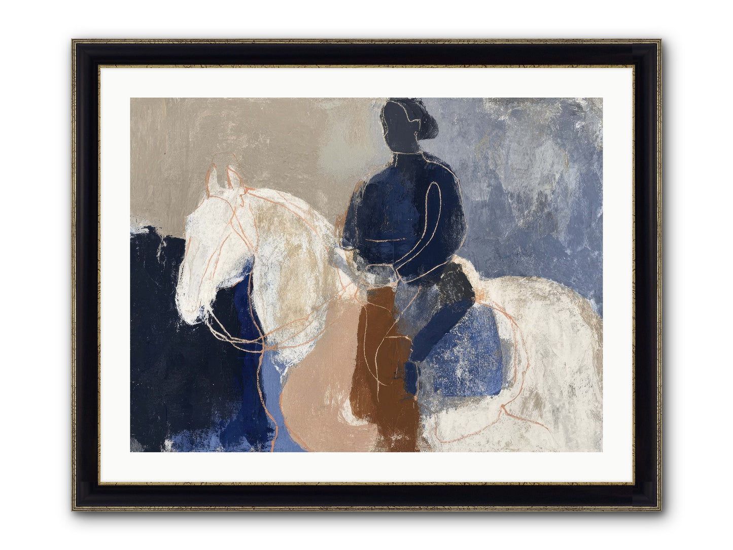 Threshold & Mane Framed Print - Black & Gold 32x24
