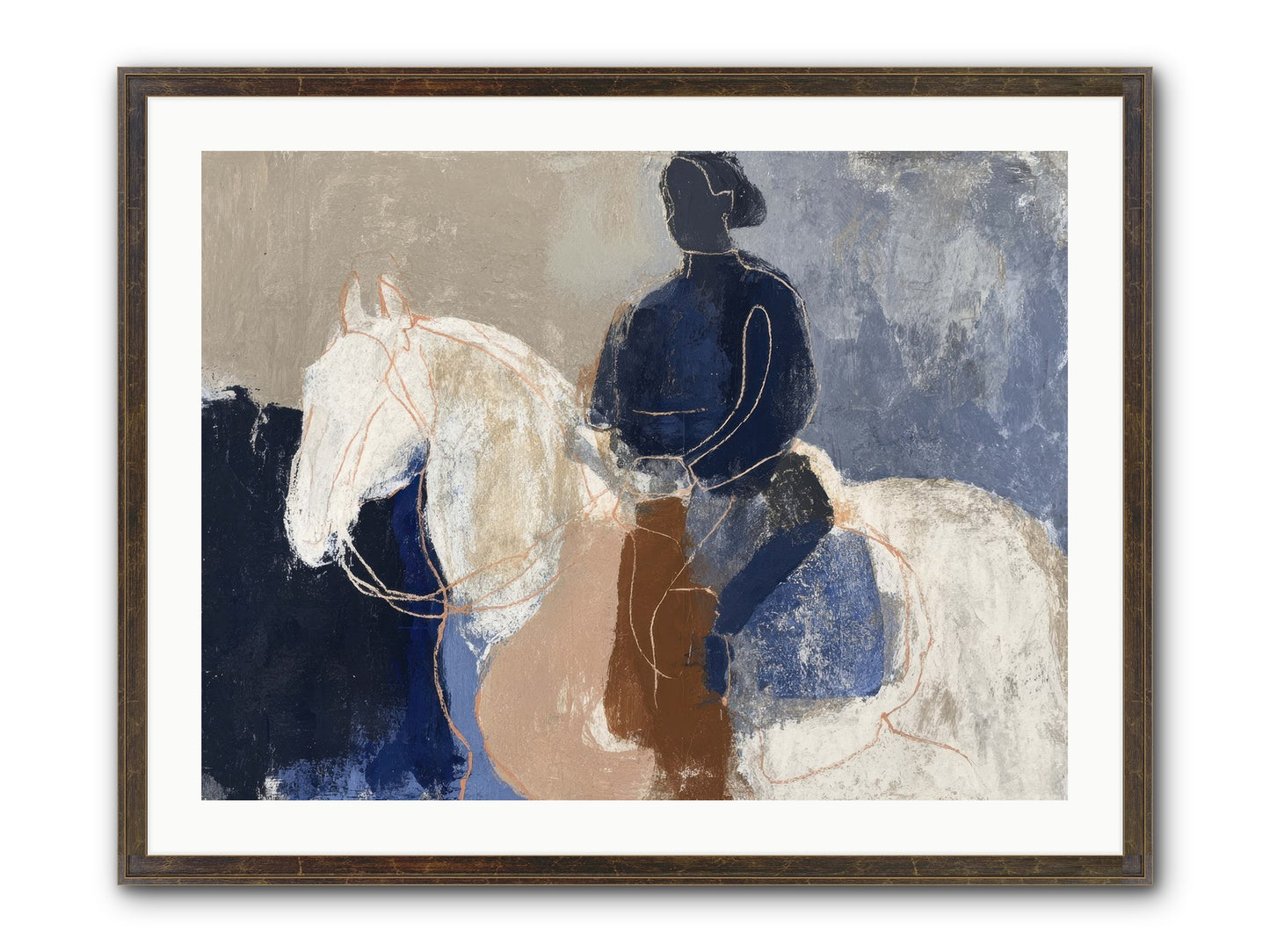 Threshold & Mane Framed Print - Slimwoods Black/Gold 32x24