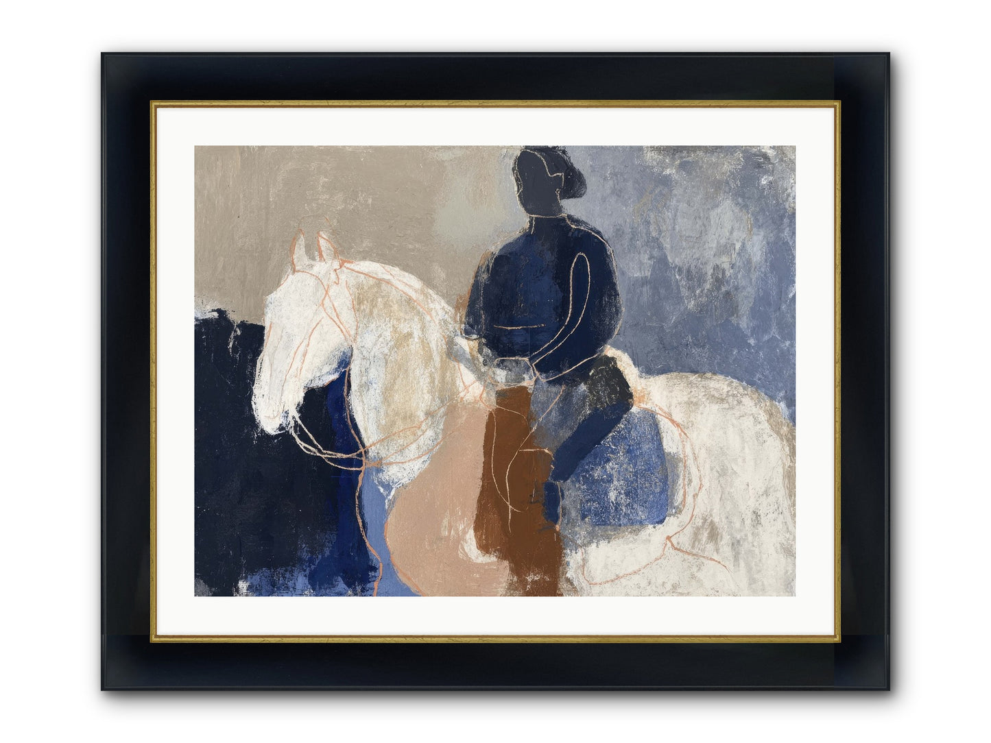 Threshold & Mane Framed Print - Wide Black w/Gold 32x24