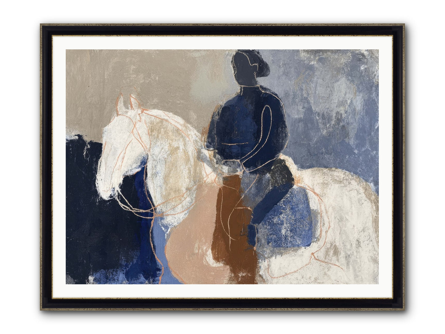 Threshold & Mane Framed Print - Black & Gold 48x36