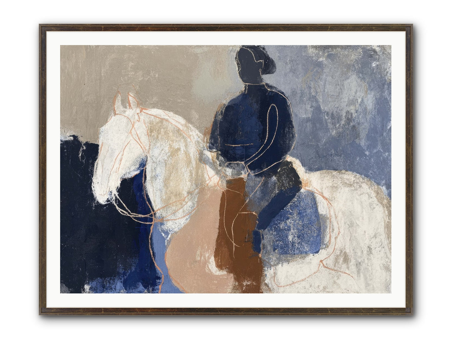 Threshold & Mane Framed Print - Slimwoods Black/Gold 48x36