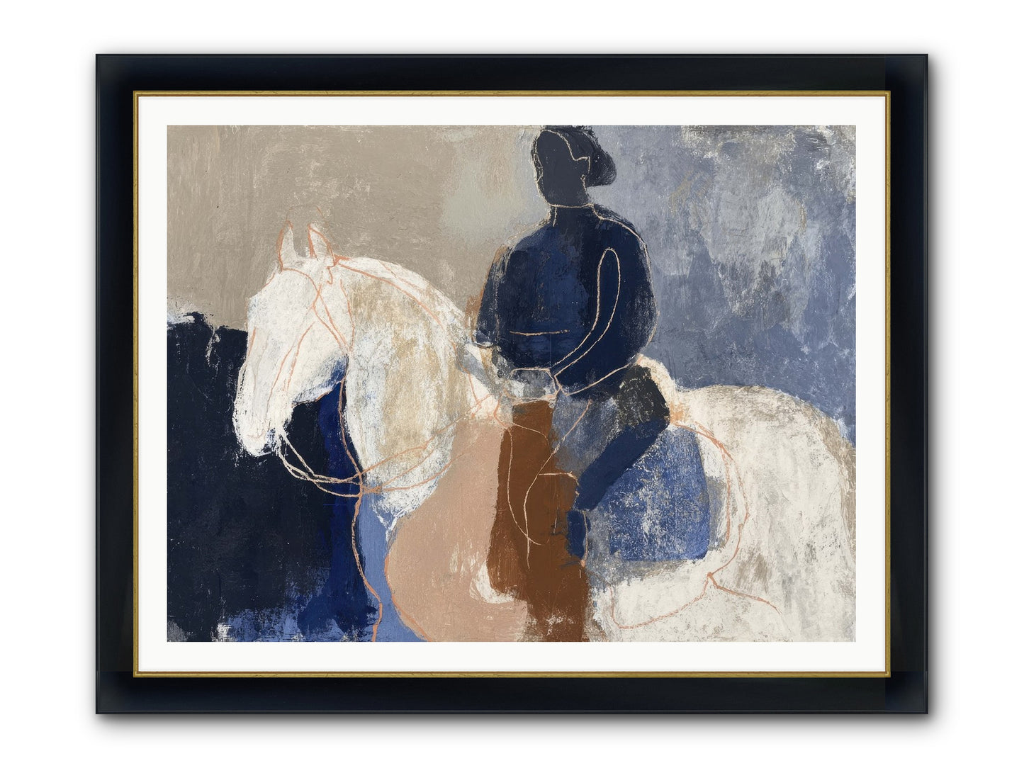 Threshold & Mane Framed Print - Wide Black w/Gold 48x36