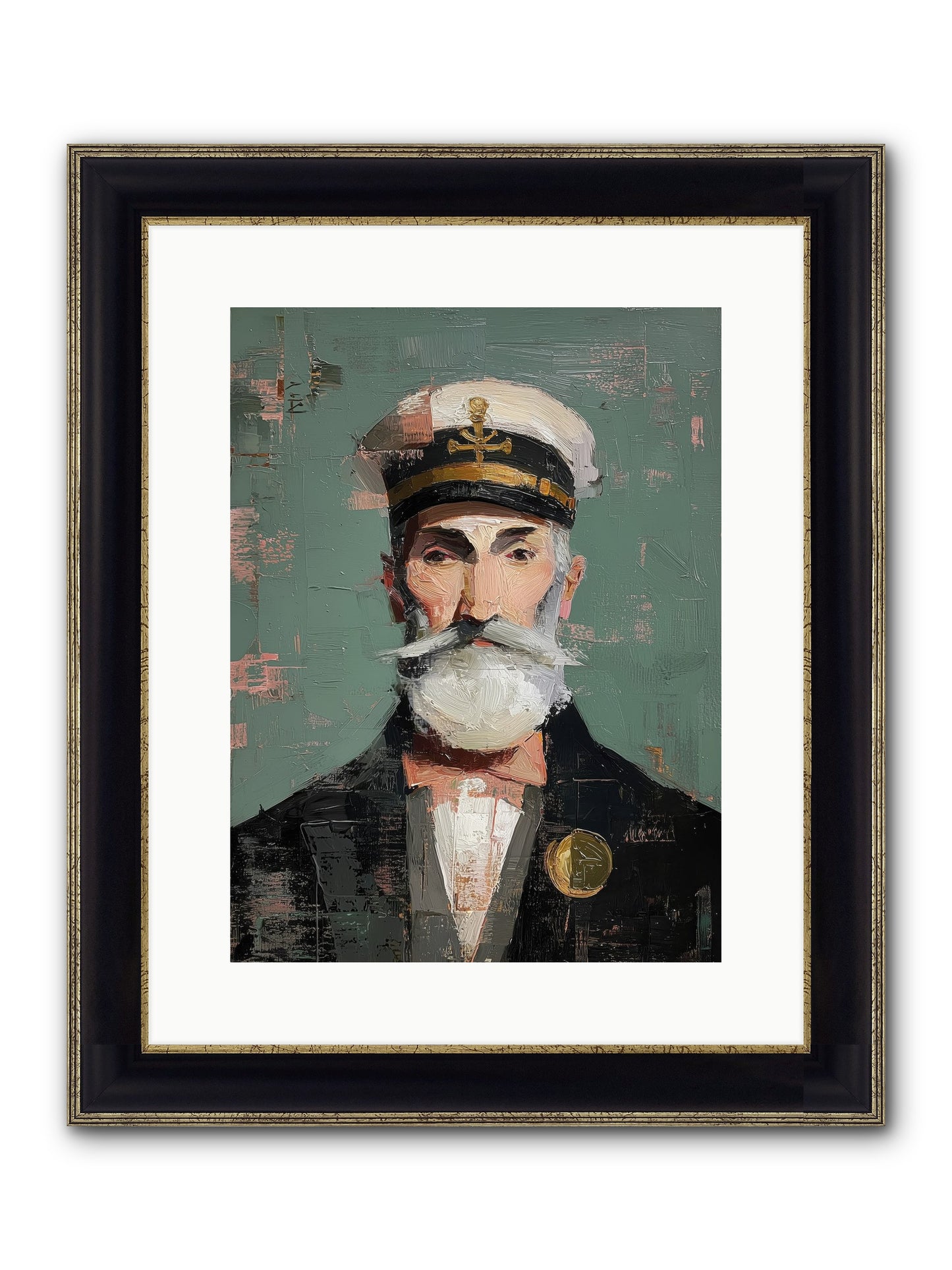 Through Storm And Calm Framed Print - Black & Gold 12x16