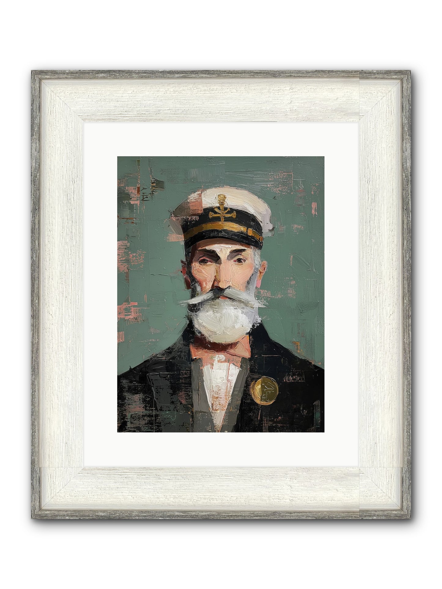 Through Storm And Calm Framed Print - Driftwood White 12x16