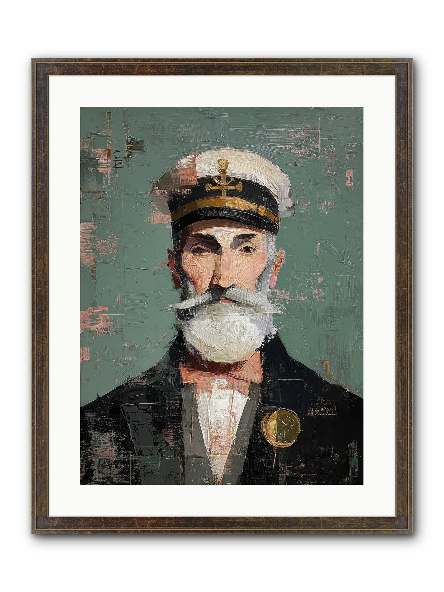 Through Storm And Calm Framed Print - Slimwoods Black/Gold 18x24