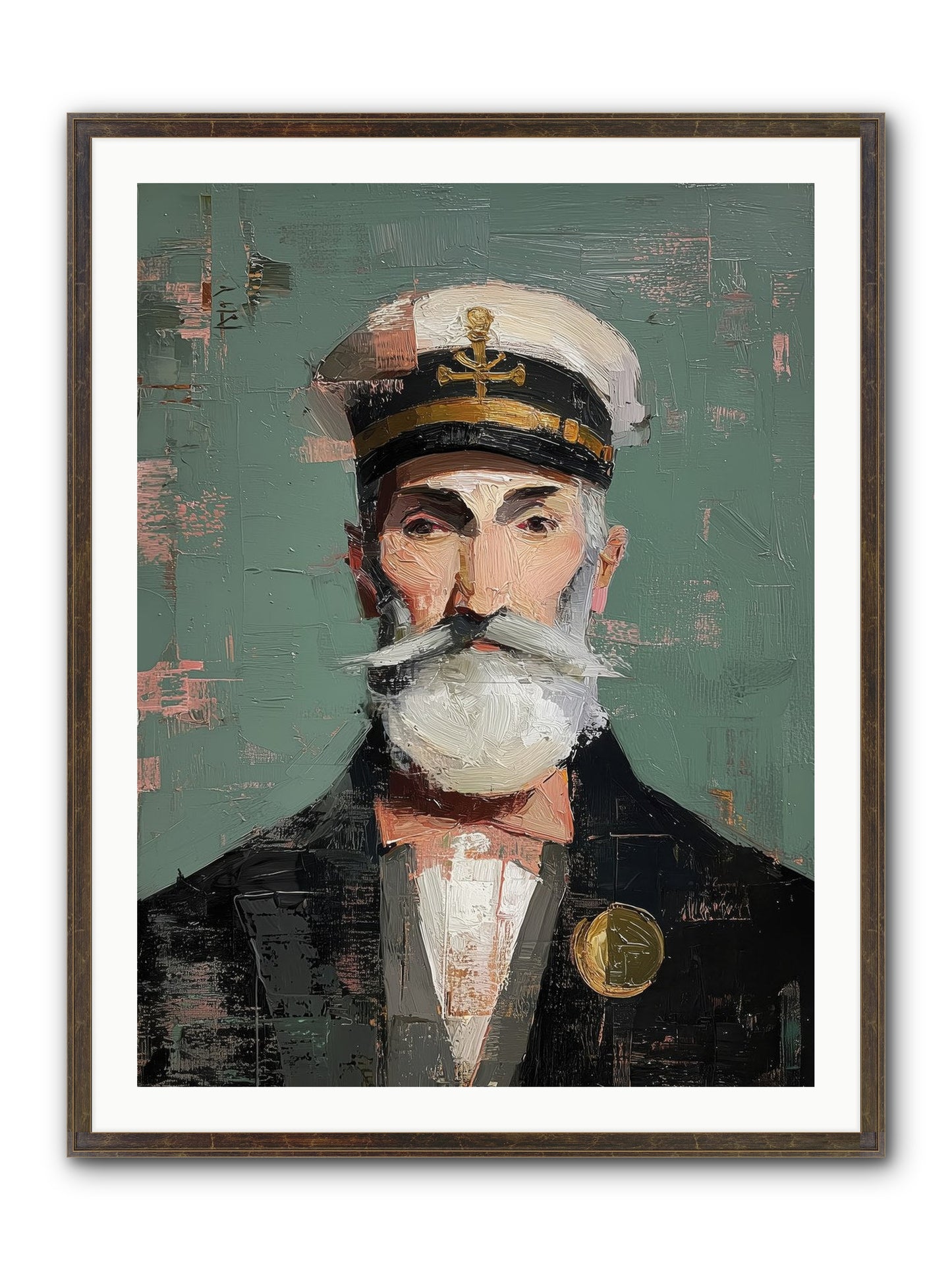 Through Storm And Calm Framed Print - Slimwoods Black/Gold 30x40