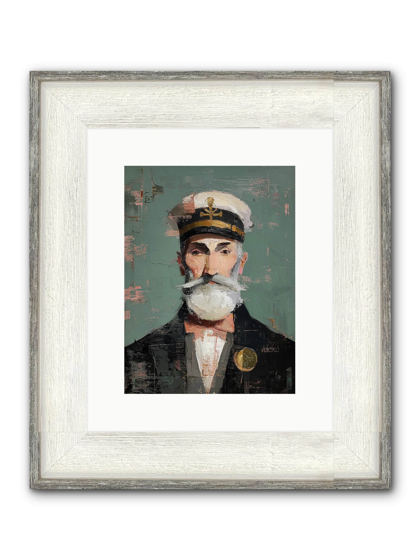 Through Storm And Calm Framed Print - Driftwood White 9x12