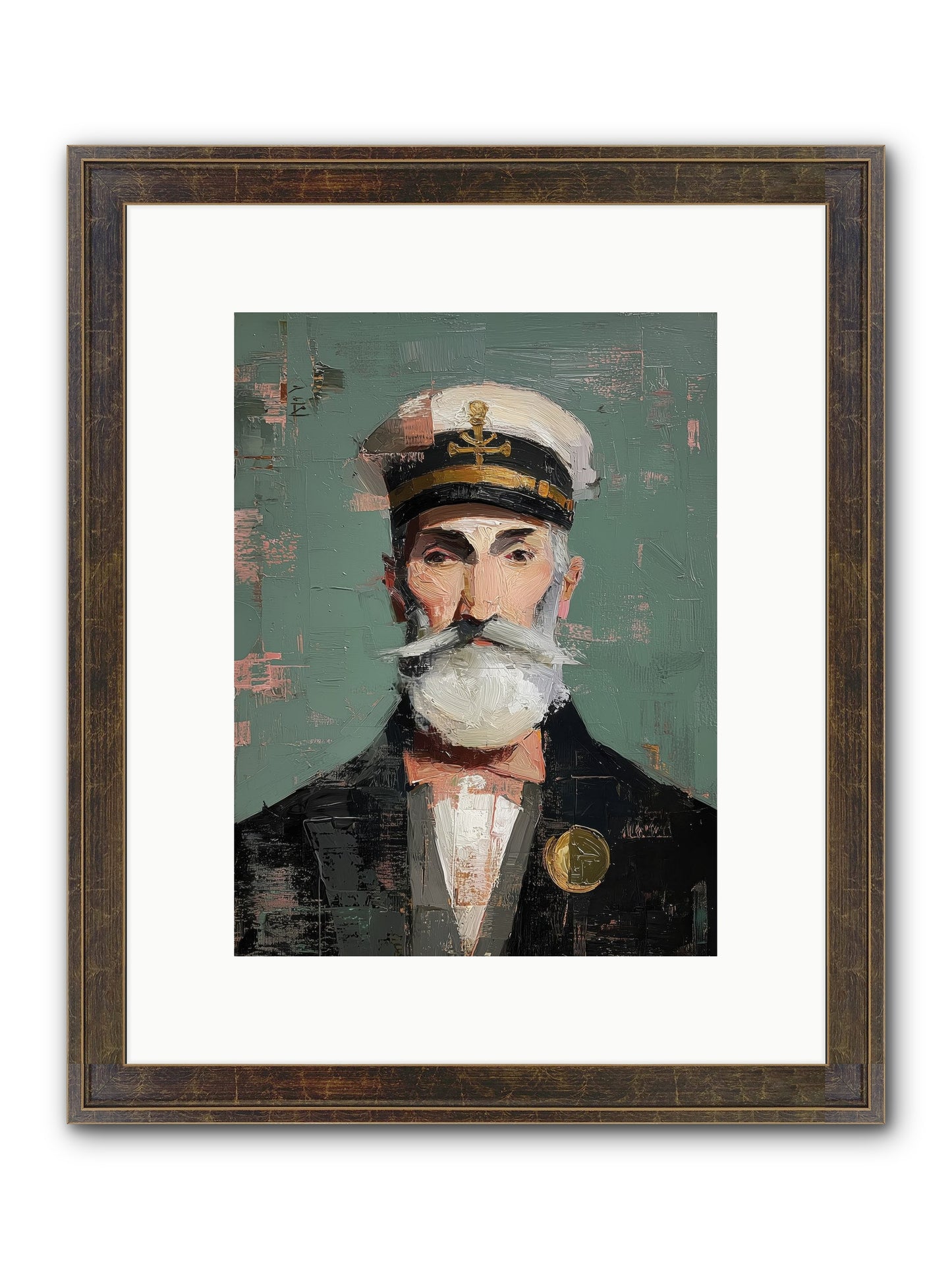 Through Storm And Calm Framed Print - Slimwoods Black/Gold 9x12