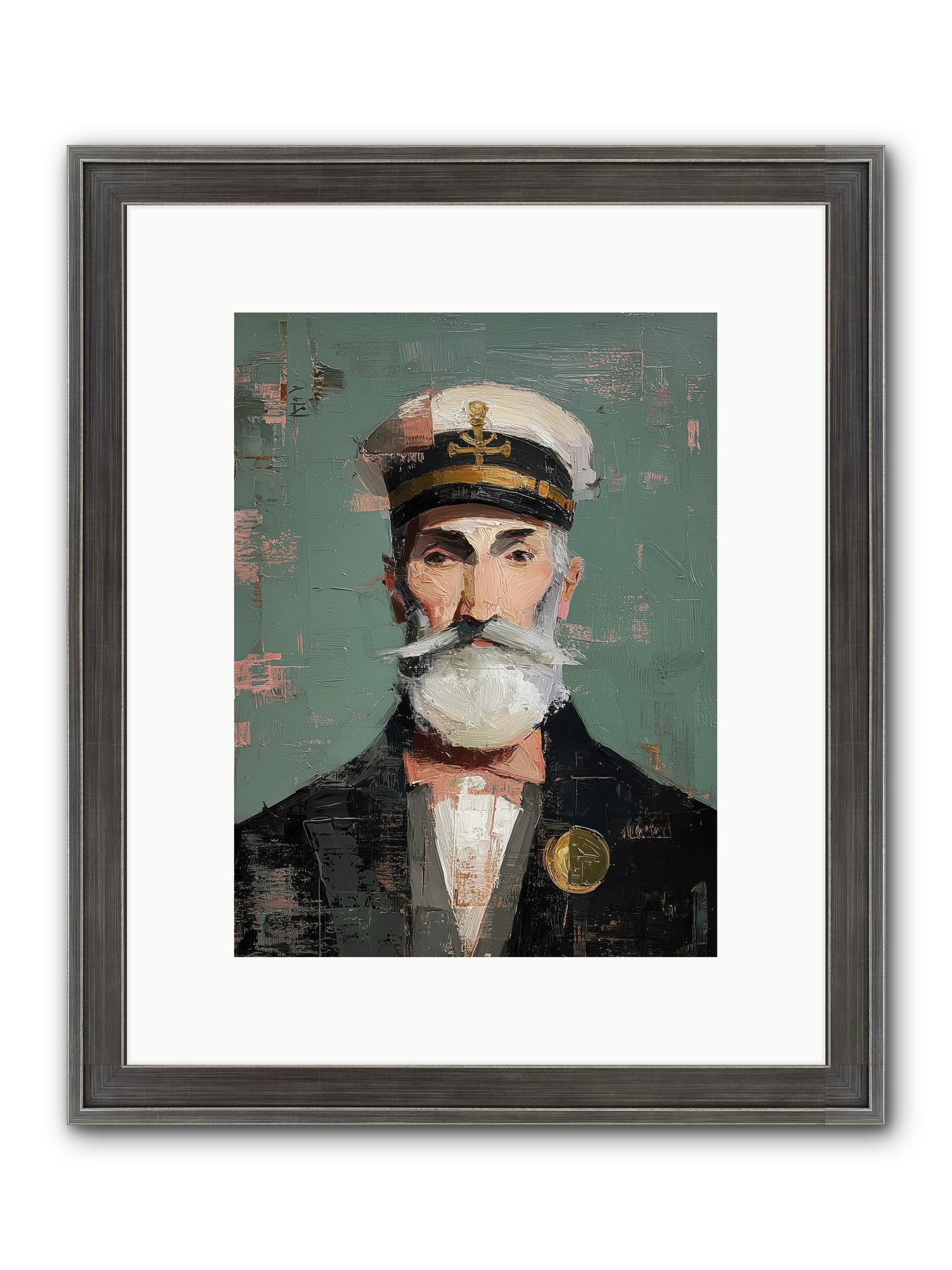 Through Storm And Calm Framed Print - Slimwoods Black/Silver 9x12