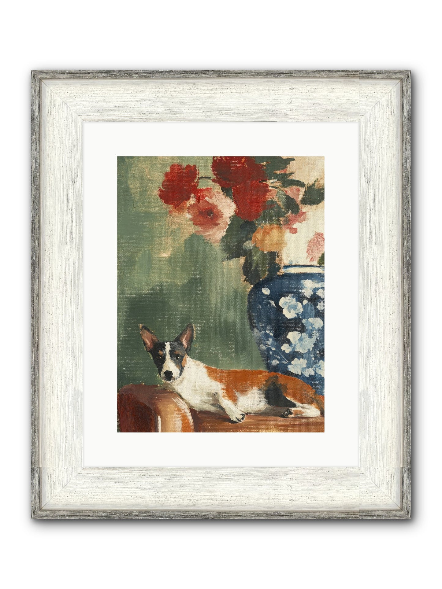Through The Jasmine Gate Framed Print - Driftwood White 12x16