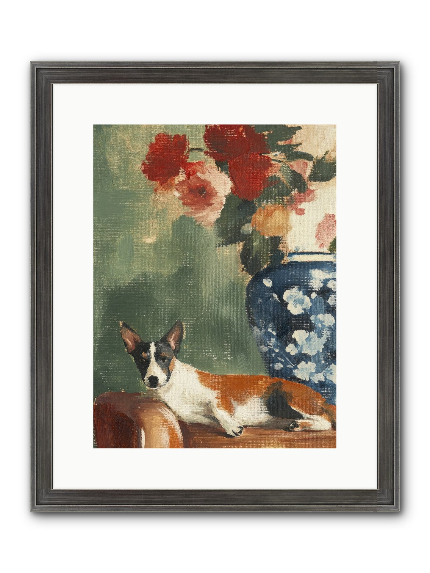 Through The Jasmine Gate Framed Print - Slimwoods Black/Silver 12x16