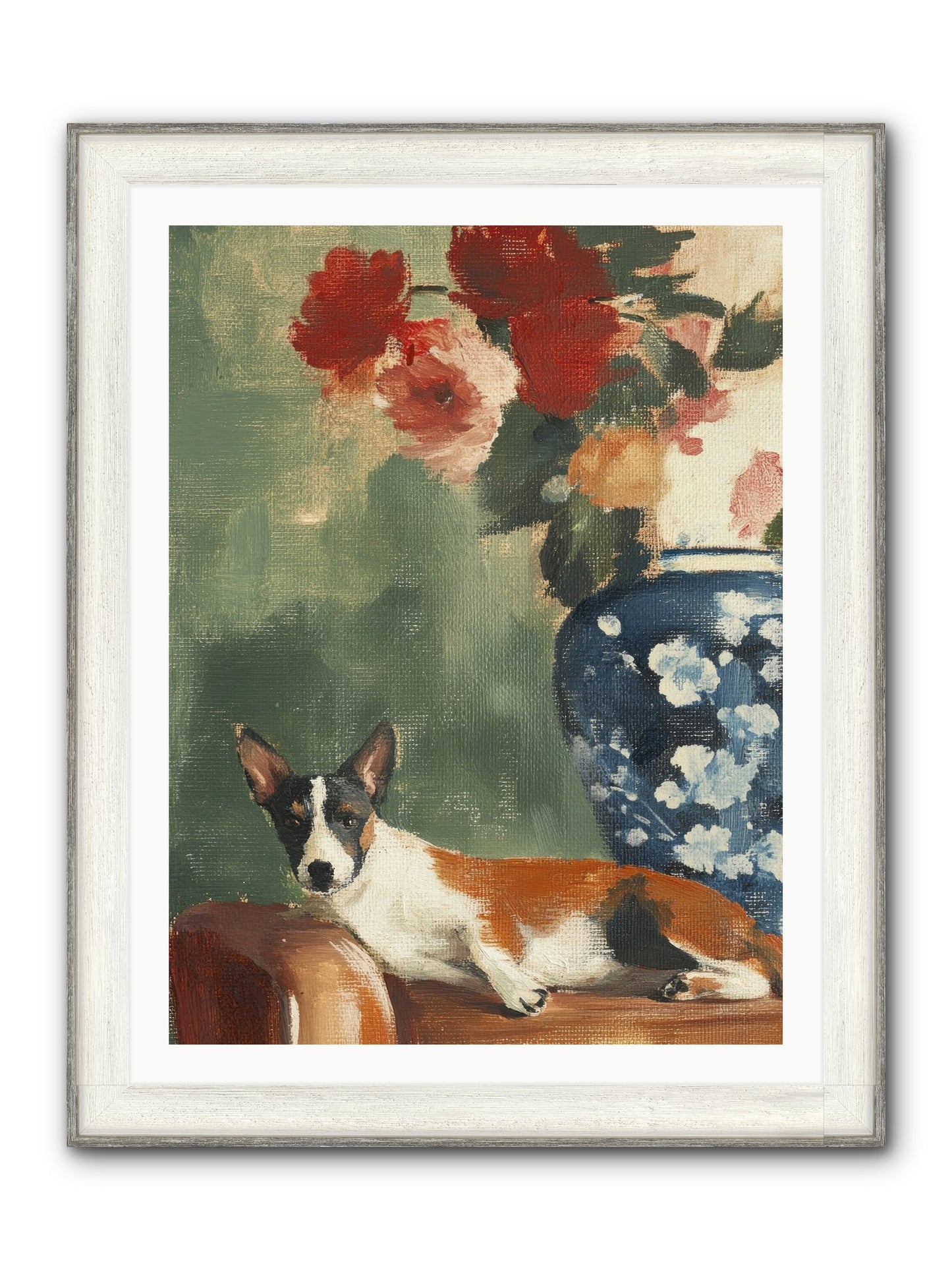 Through The Jasmine Gate Framed Print - Driftwood White 30x40