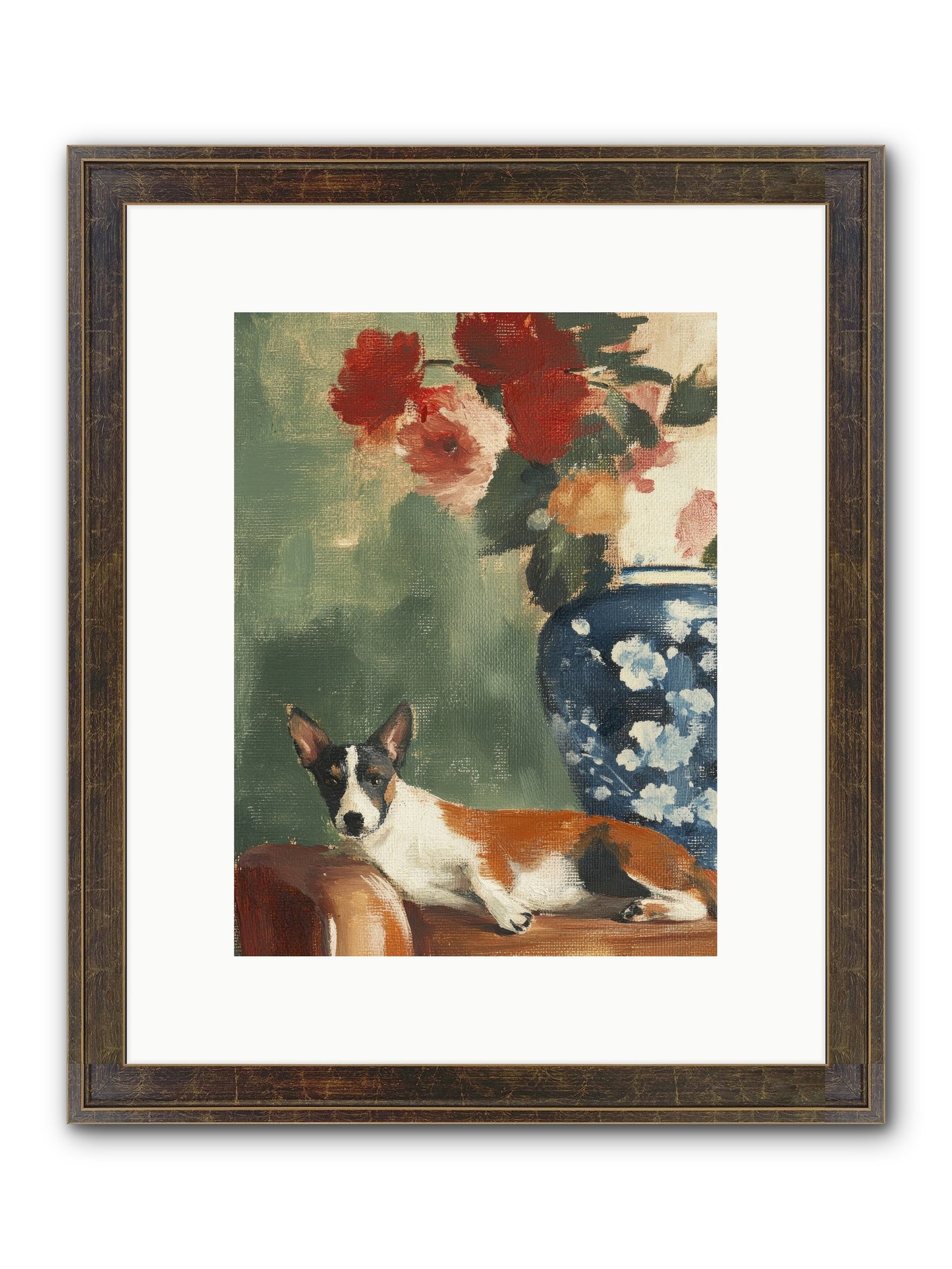 Through The Jasmine Gate Framed Print - Slimwoods Black/Gold 9x12