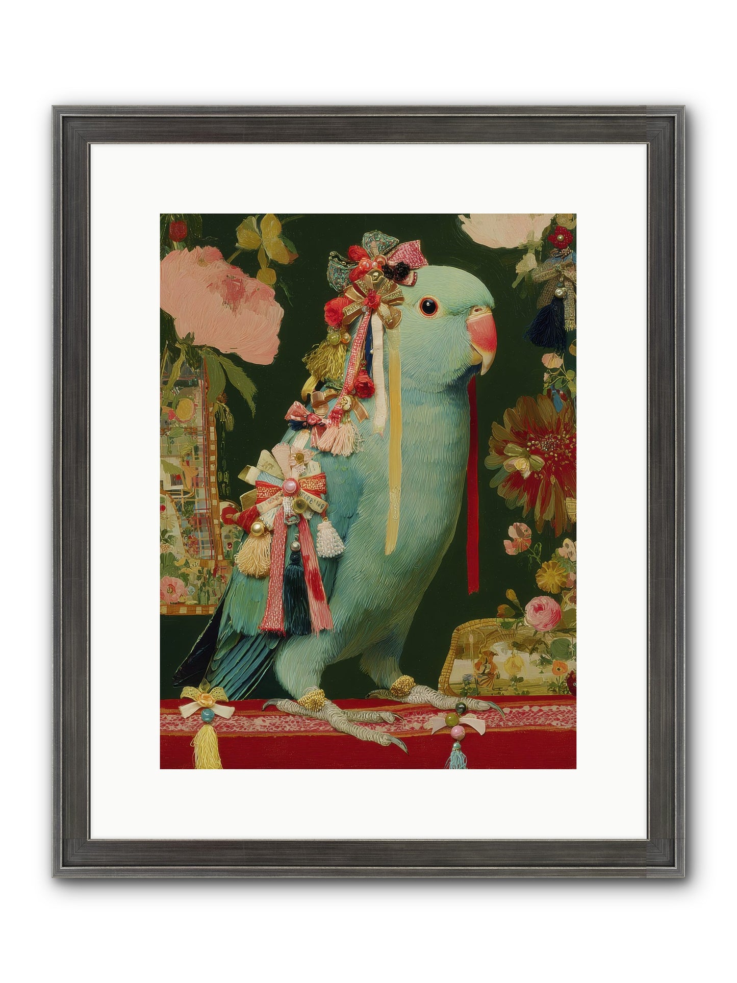 Through The Orchard No.1 Framed Print - Slimwoods Black/Silver 12x16