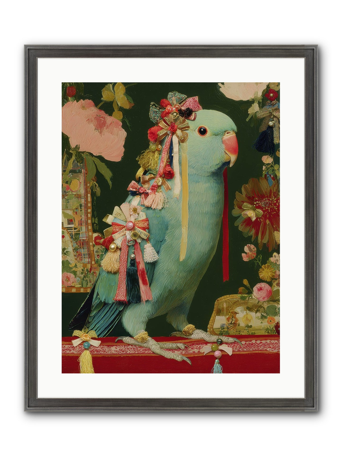 Through The Orchard No.1 Framed Print - Slimwoods Black/Silver 18x24