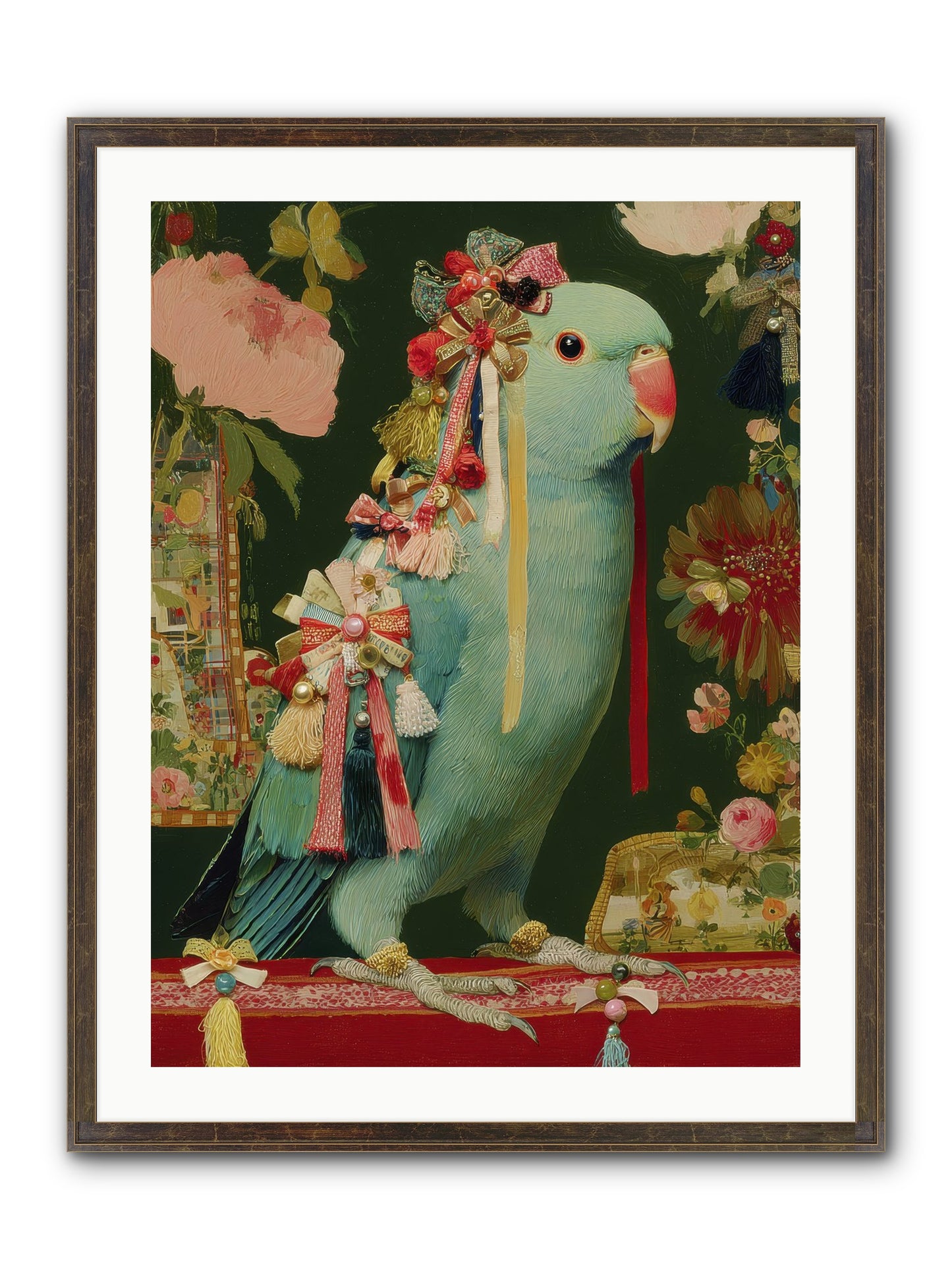 Through The Orchard No.1 Framed Print - Slimwoods Black/Gold 24x32