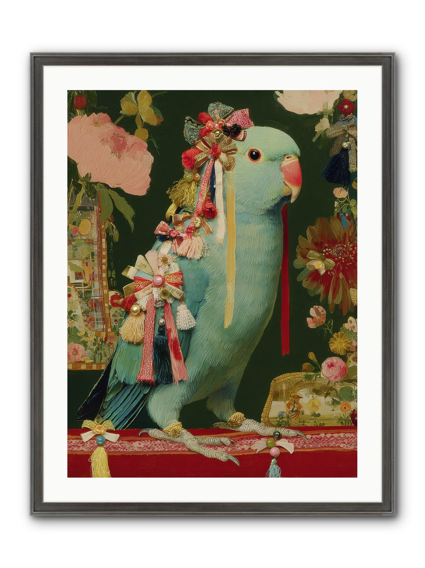 Through The Orchard No.1 Framed Print - Slimwoods Black/Silver 24x32