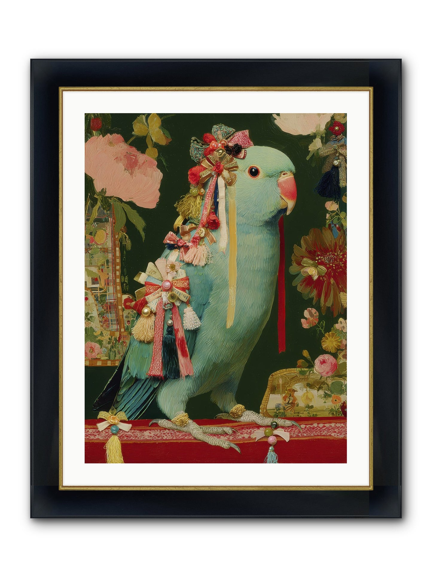 Through The Orchard No.1 Framed Print - Wide Black w/Gold 24x32