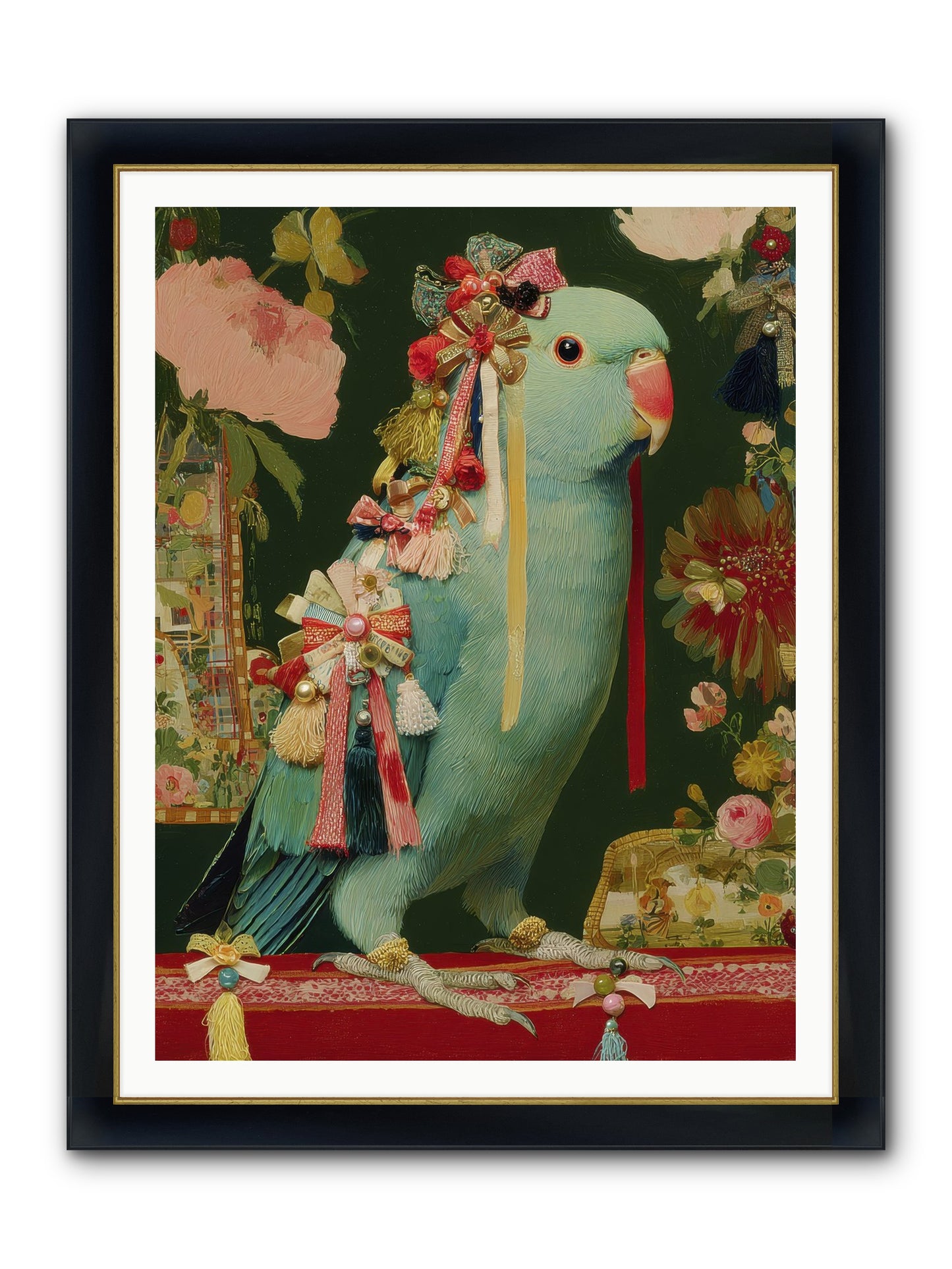 Through The Orchard No.1 Framed Print - Wide Black w/Gold 36x48