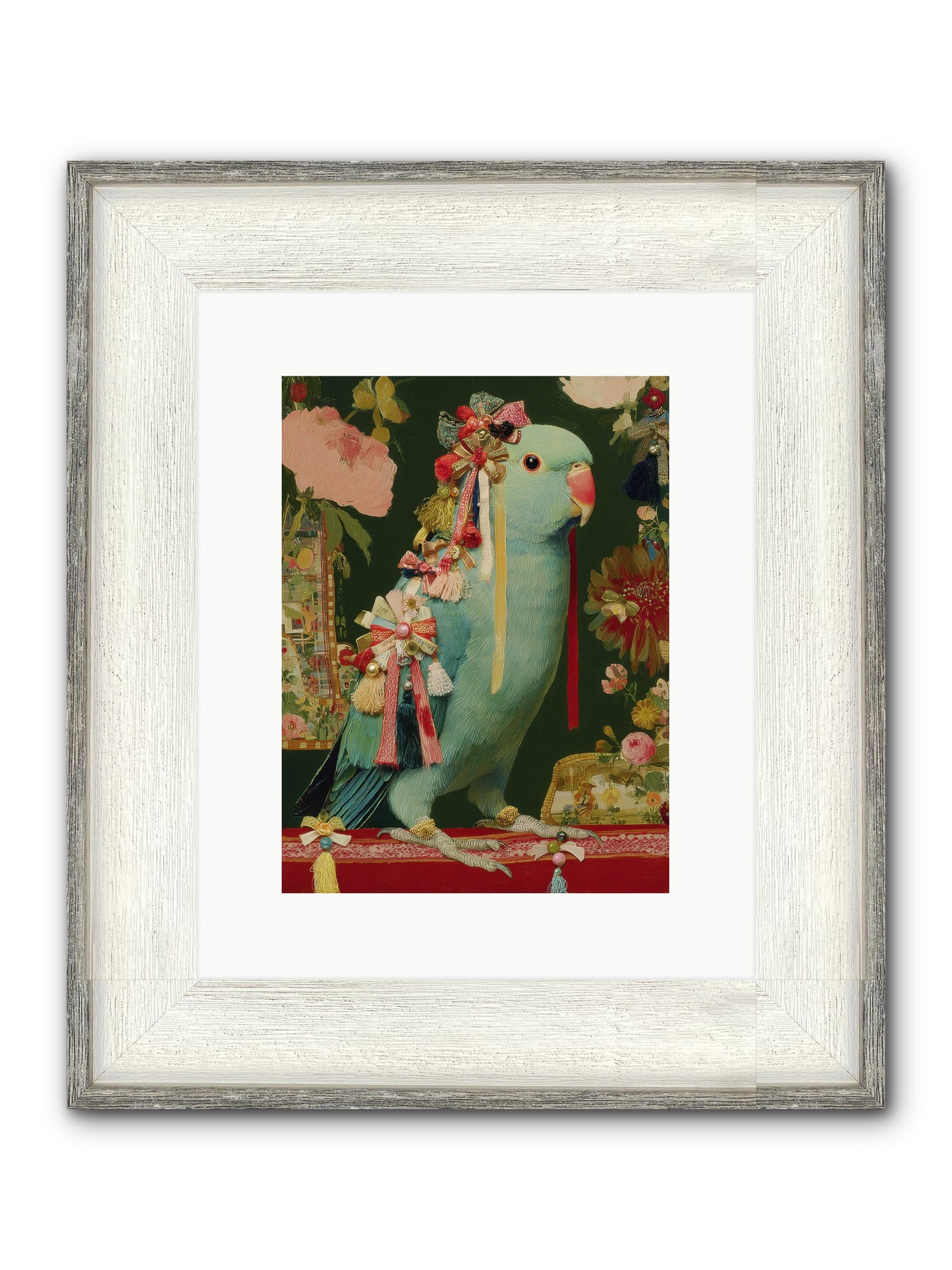 Through The Orchard No.1 Framed Print - Driftwood White 9x12