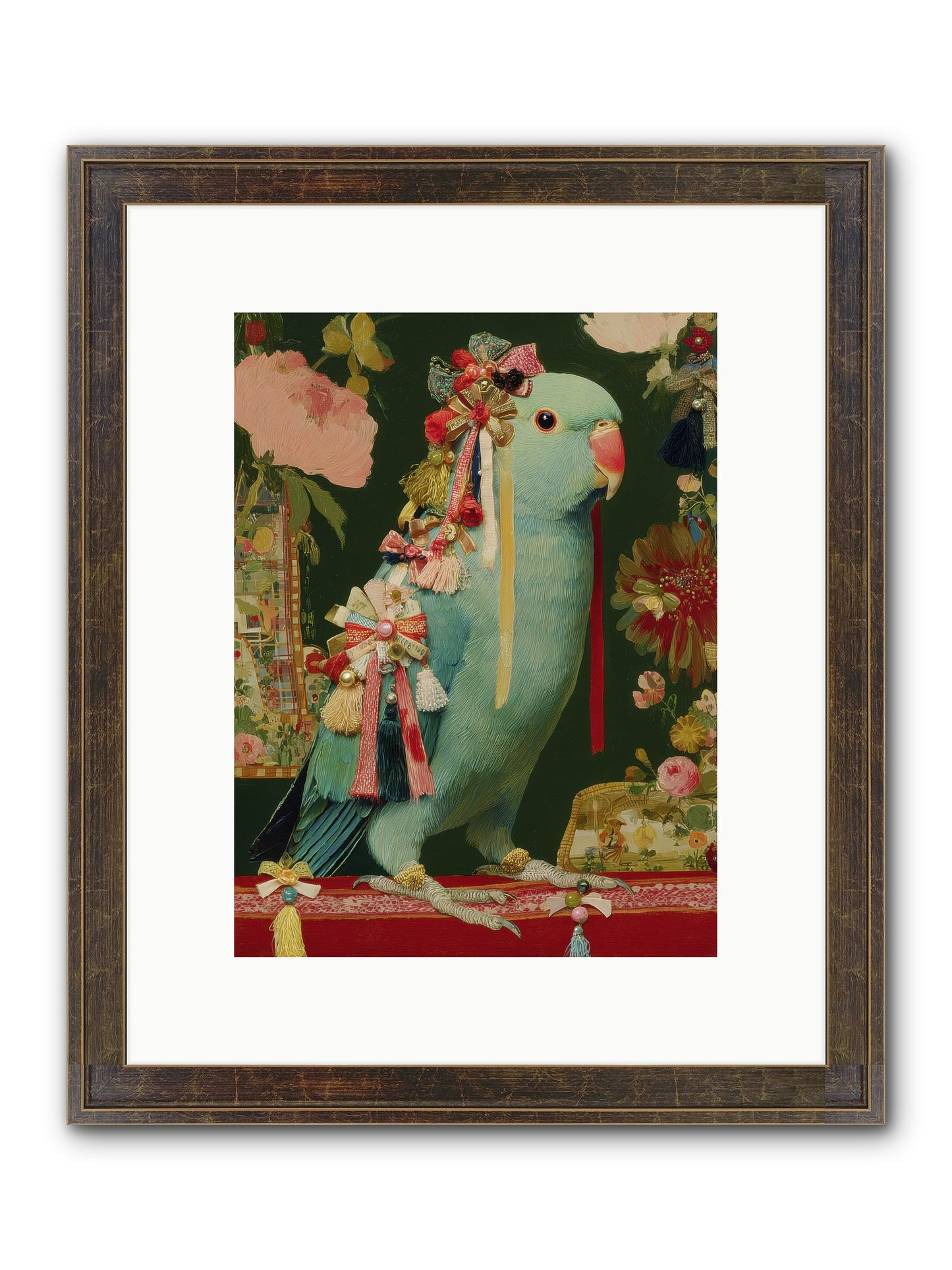 Through The Orchard No.1 Framed Print - Slimwoods Black/Gold 9x12