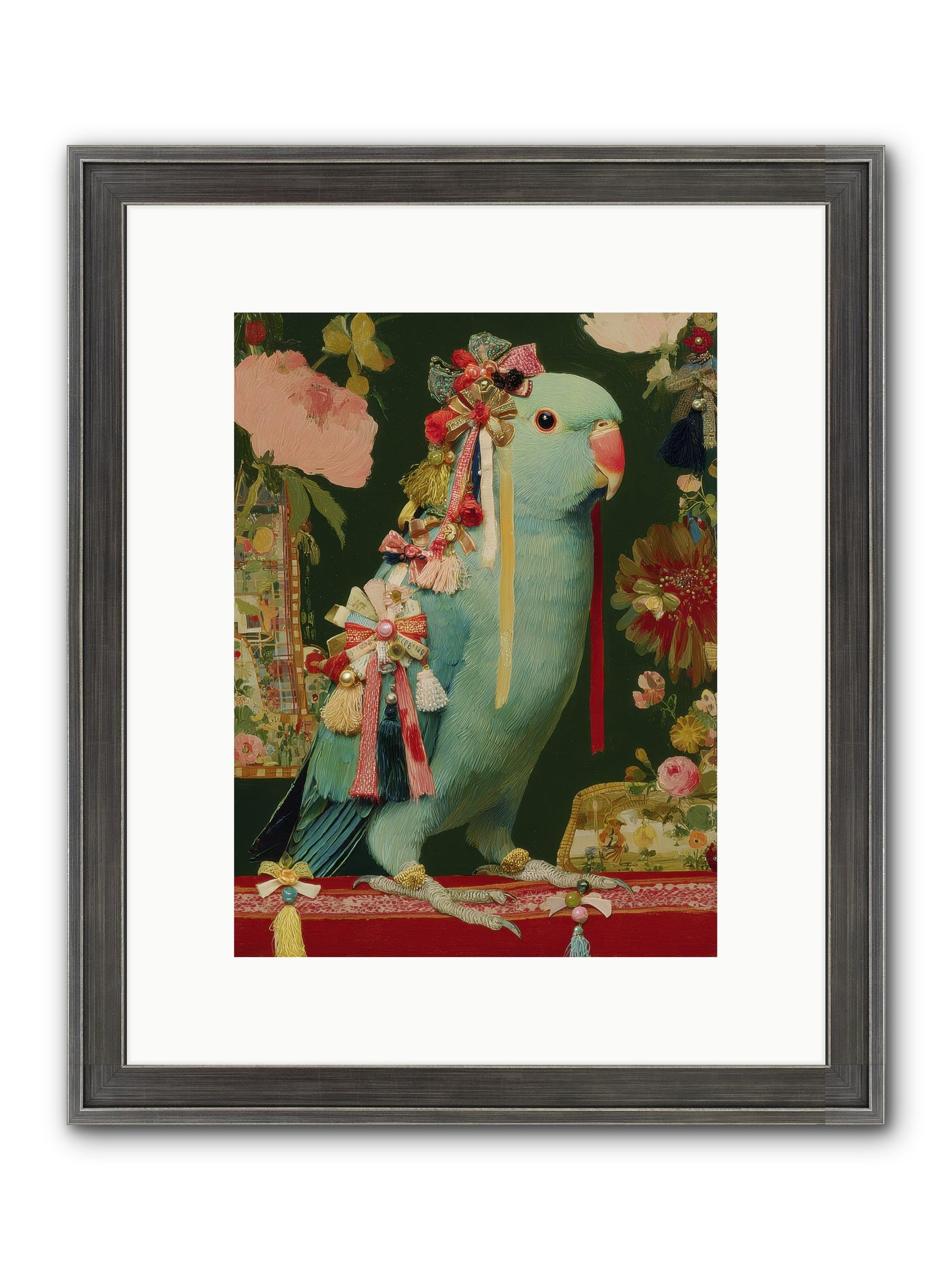 Through The Orchard No.1 Framed Print - Slimwoods Black/Silver 9x12