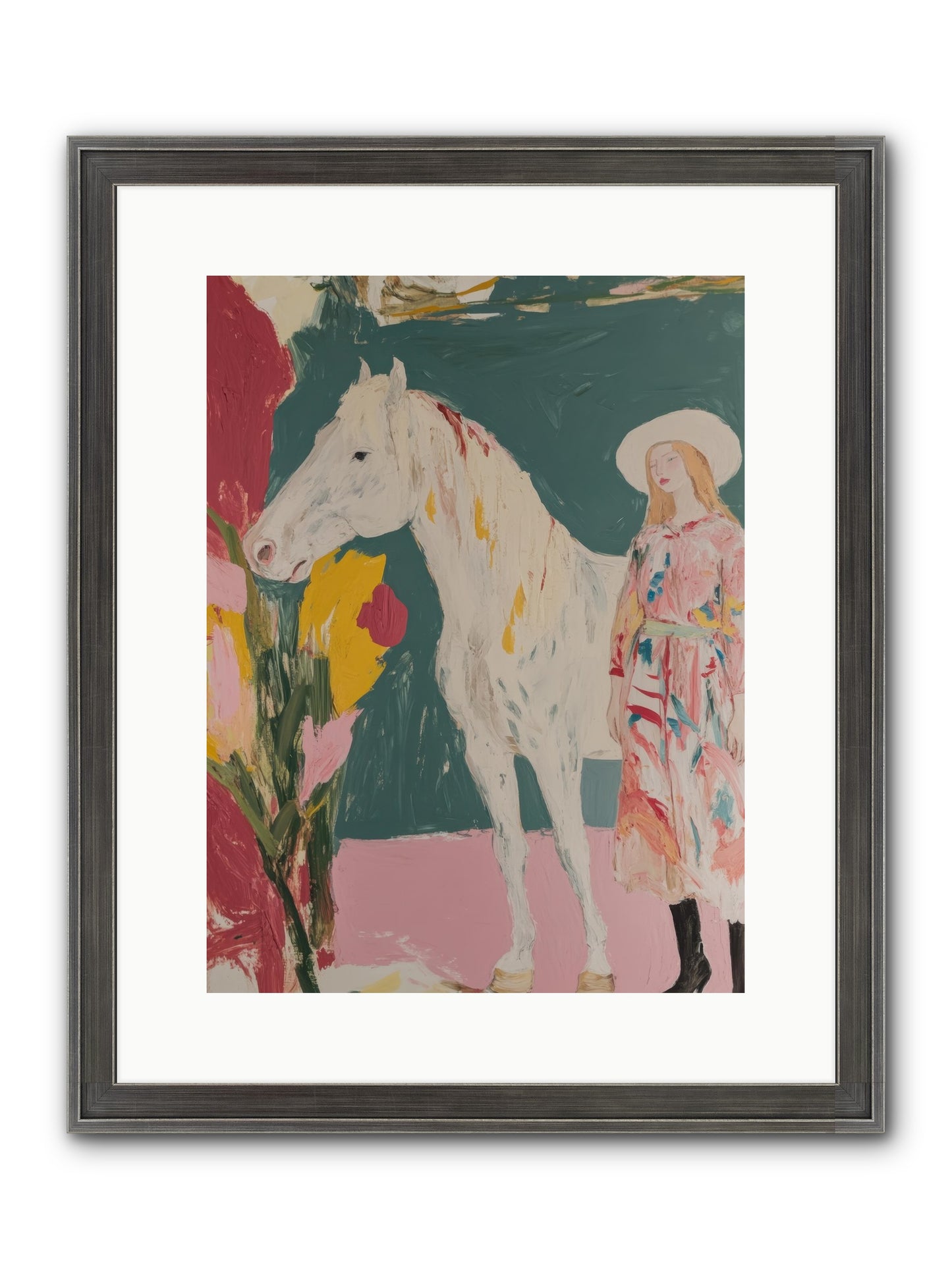 Thunder Ridge Heroine Framed Print - Slimwoods Black/Silver 12x16