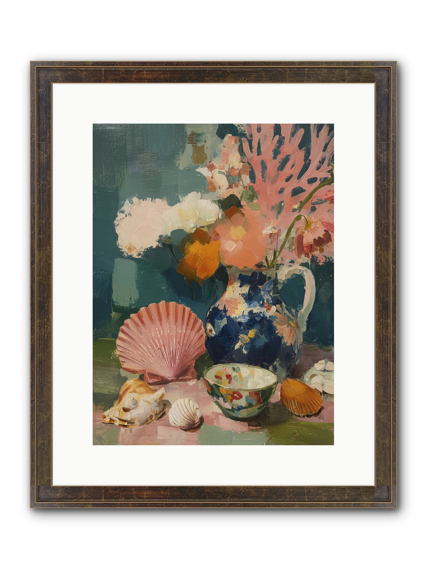 Tidal Gifts Framed Print - Slimwoods Black/Gold 12x16