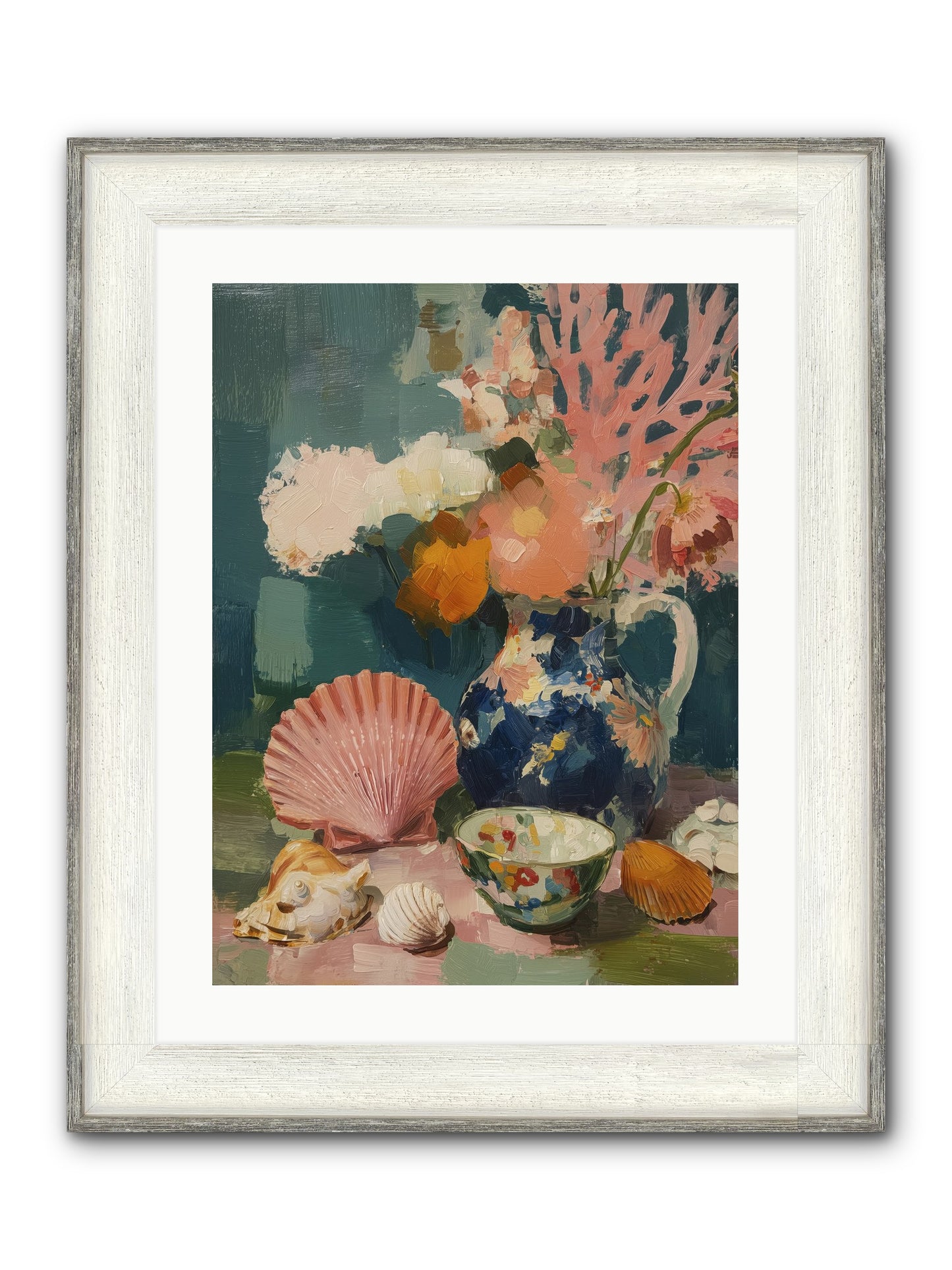 Tidal Gifts Framed Print - Driftwood White 18x24