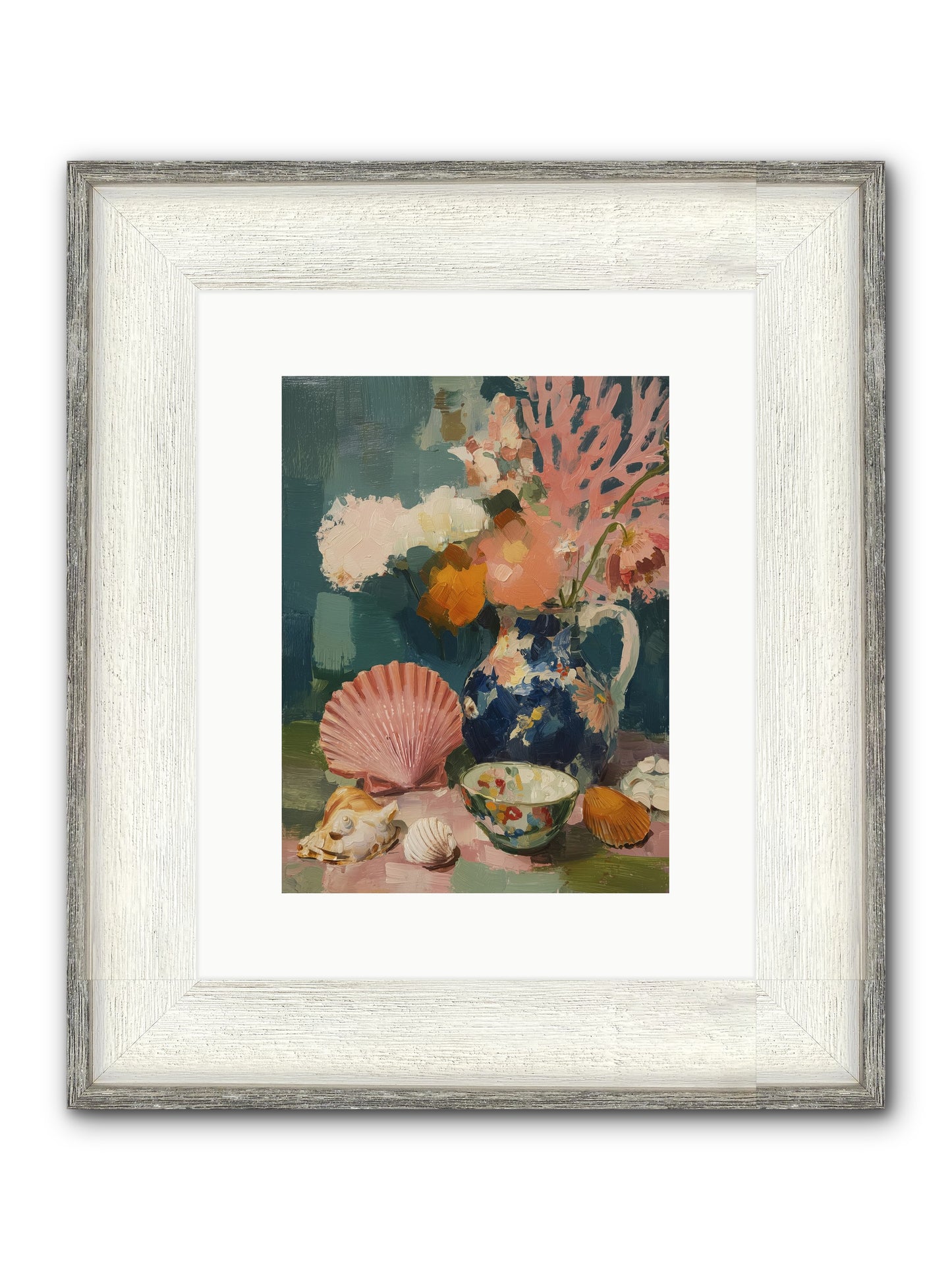 Tidal Gifts Framed Print - Driftwood White 9x12