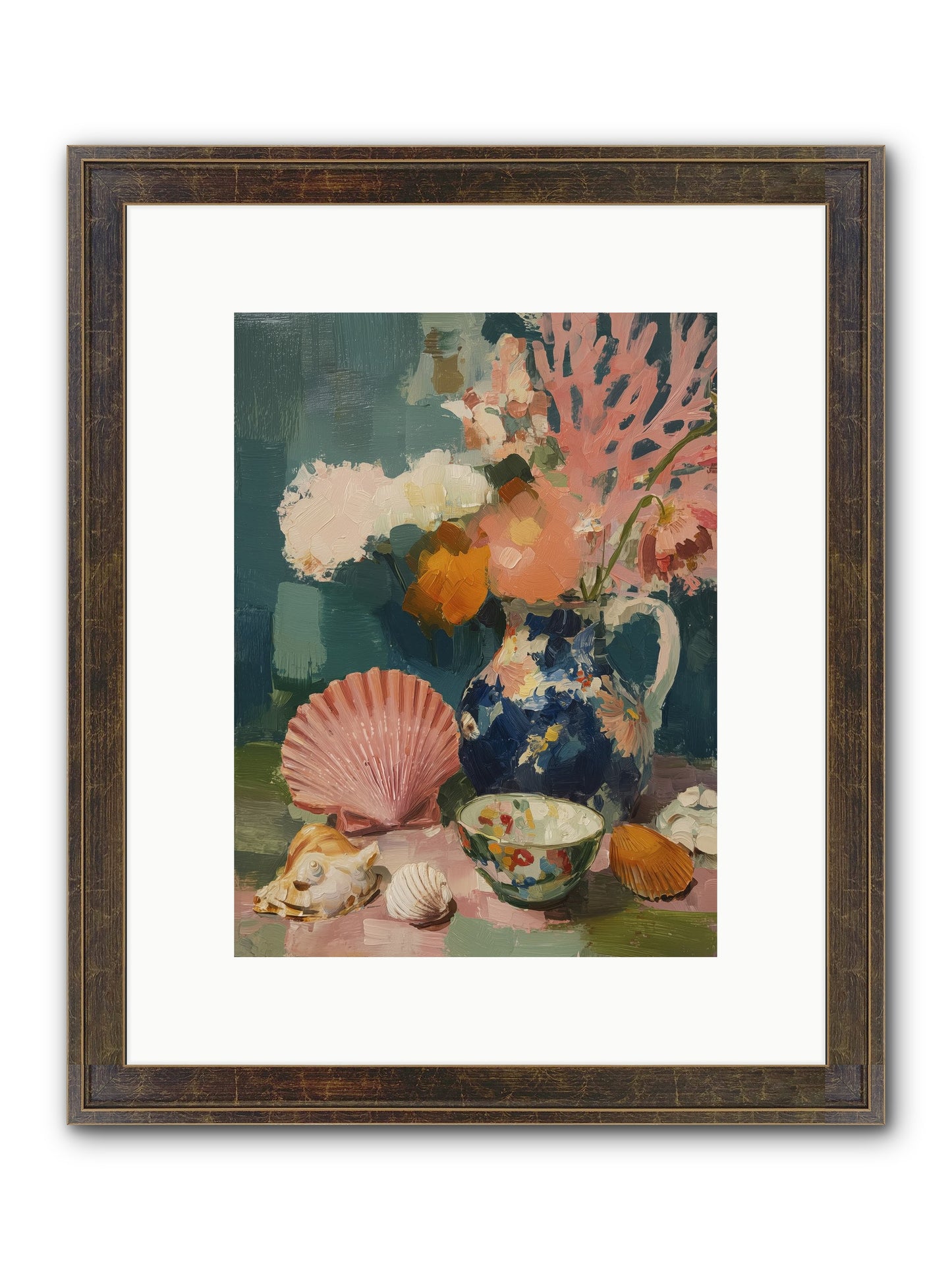 Tidal Gifts Framed Print - Slimwoods Black/Gold 9x12