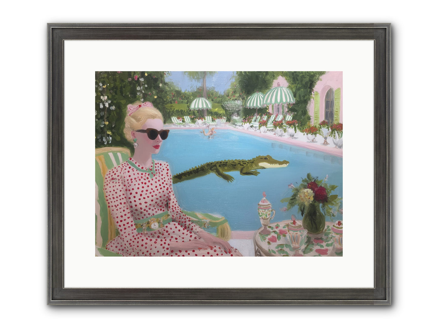 Tidal Guest Framed Print - Slimwoods Black/Silver 16x12