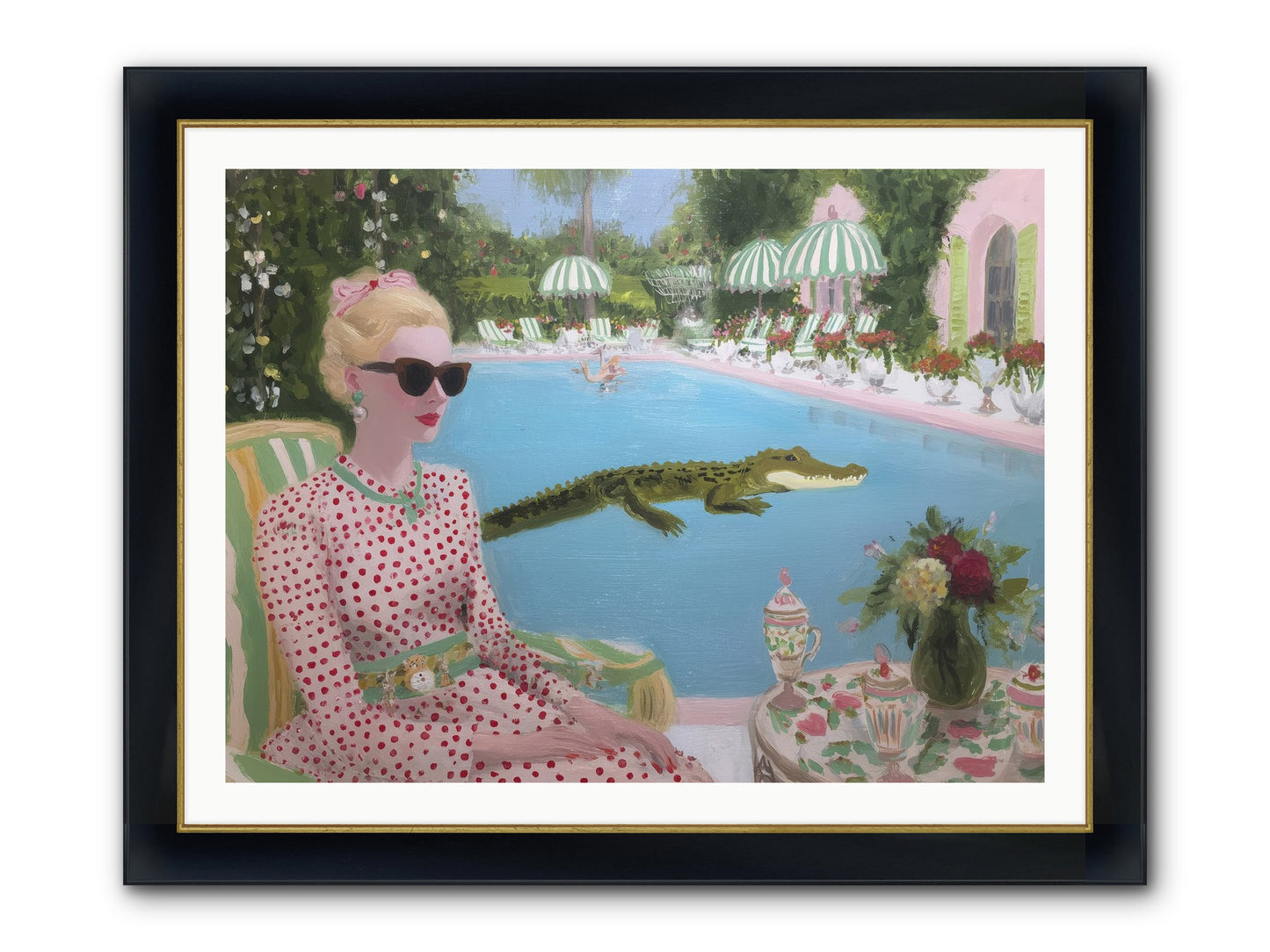 Tidal Guest Framed Print - Wide Black w/Gold 40x30