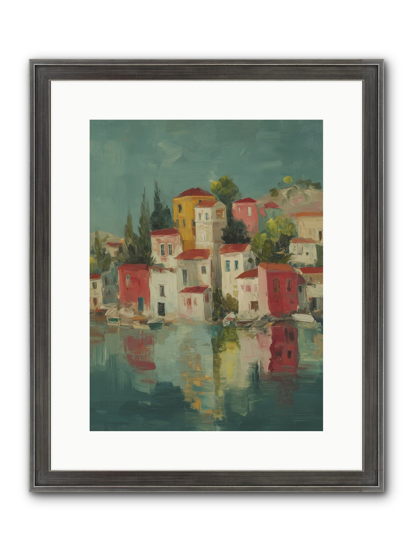 Tidal Rhythms Framed Print - Slimwoods Black/Silver 12x16