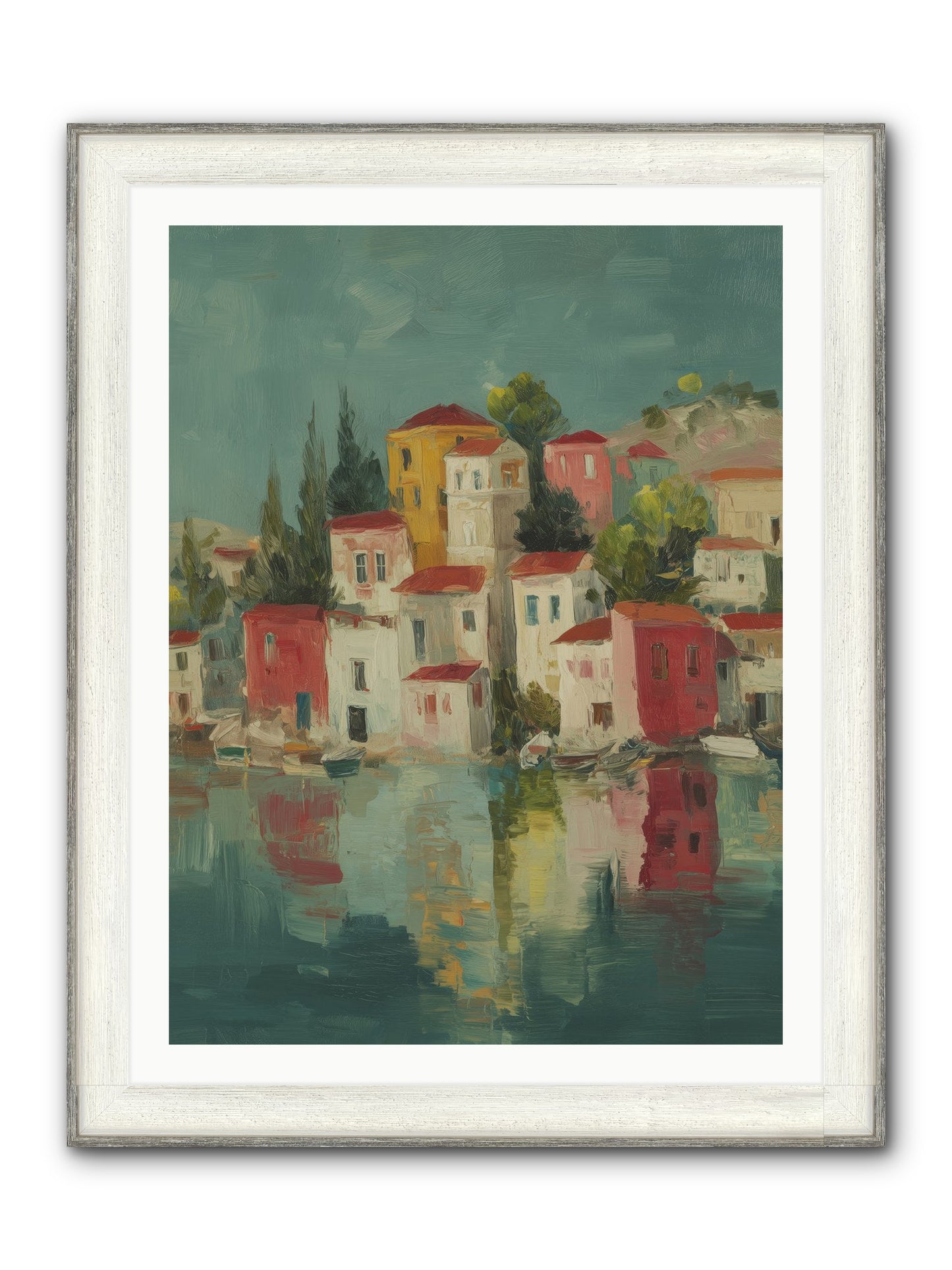Tidal Rhythms Framed Print - Driftwood White 30x40