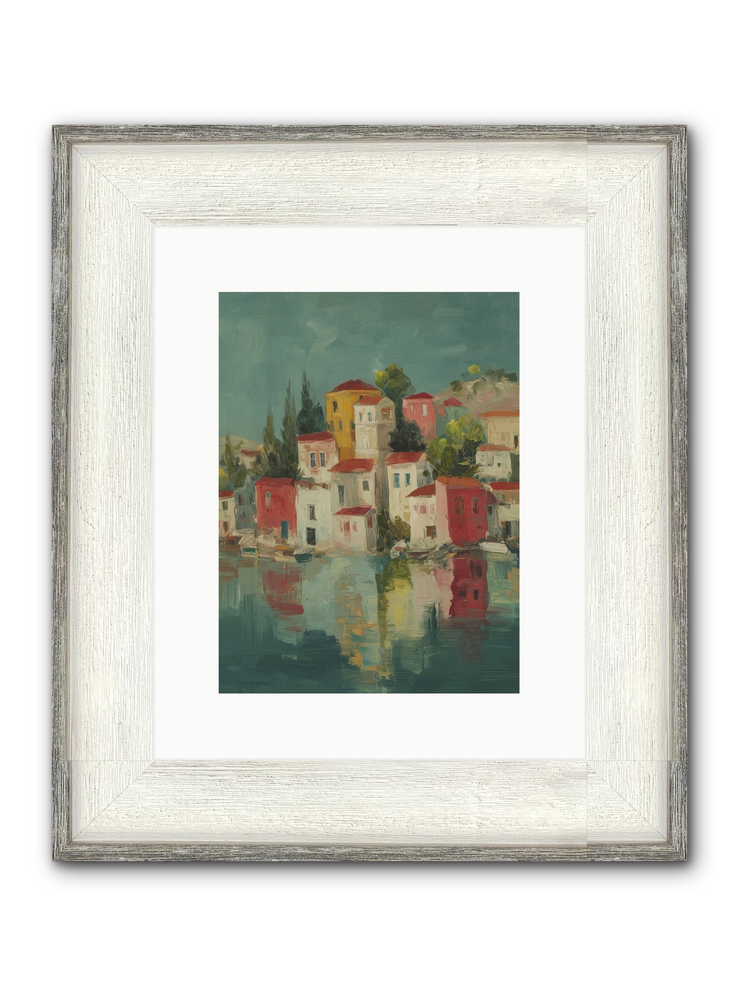 Tidal Rhythms Framed Print - Driftwood White 9x12