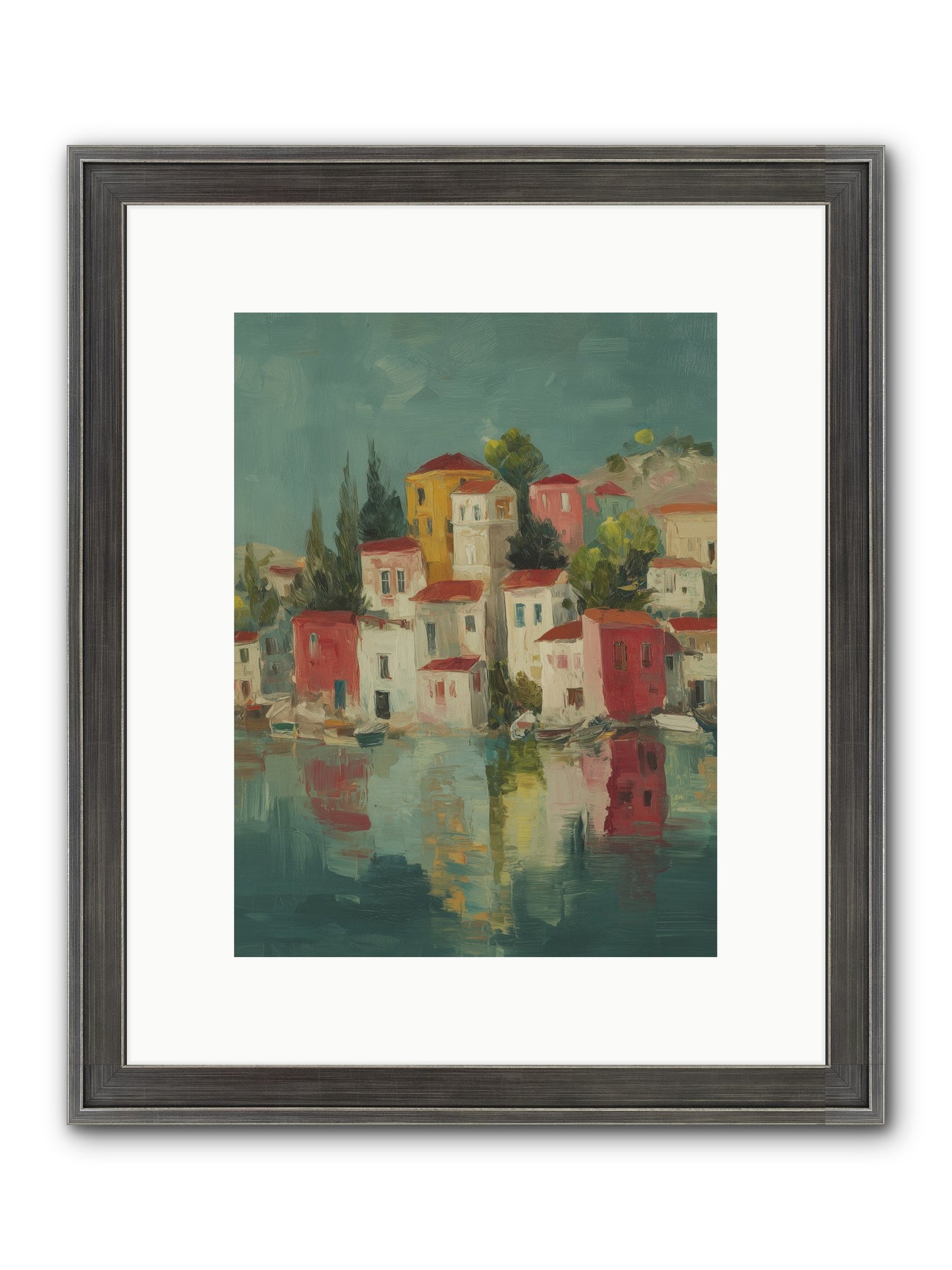 Tidal Rhythms Framed Print - Slimwoods Black/Silver 9x12