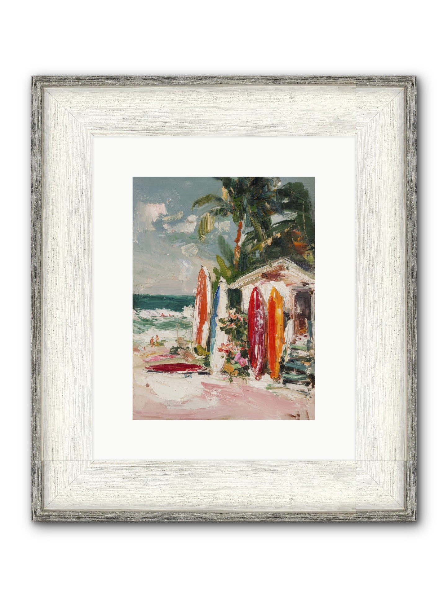 Tide Adventures Framed Print - Driftwood White 9x12
