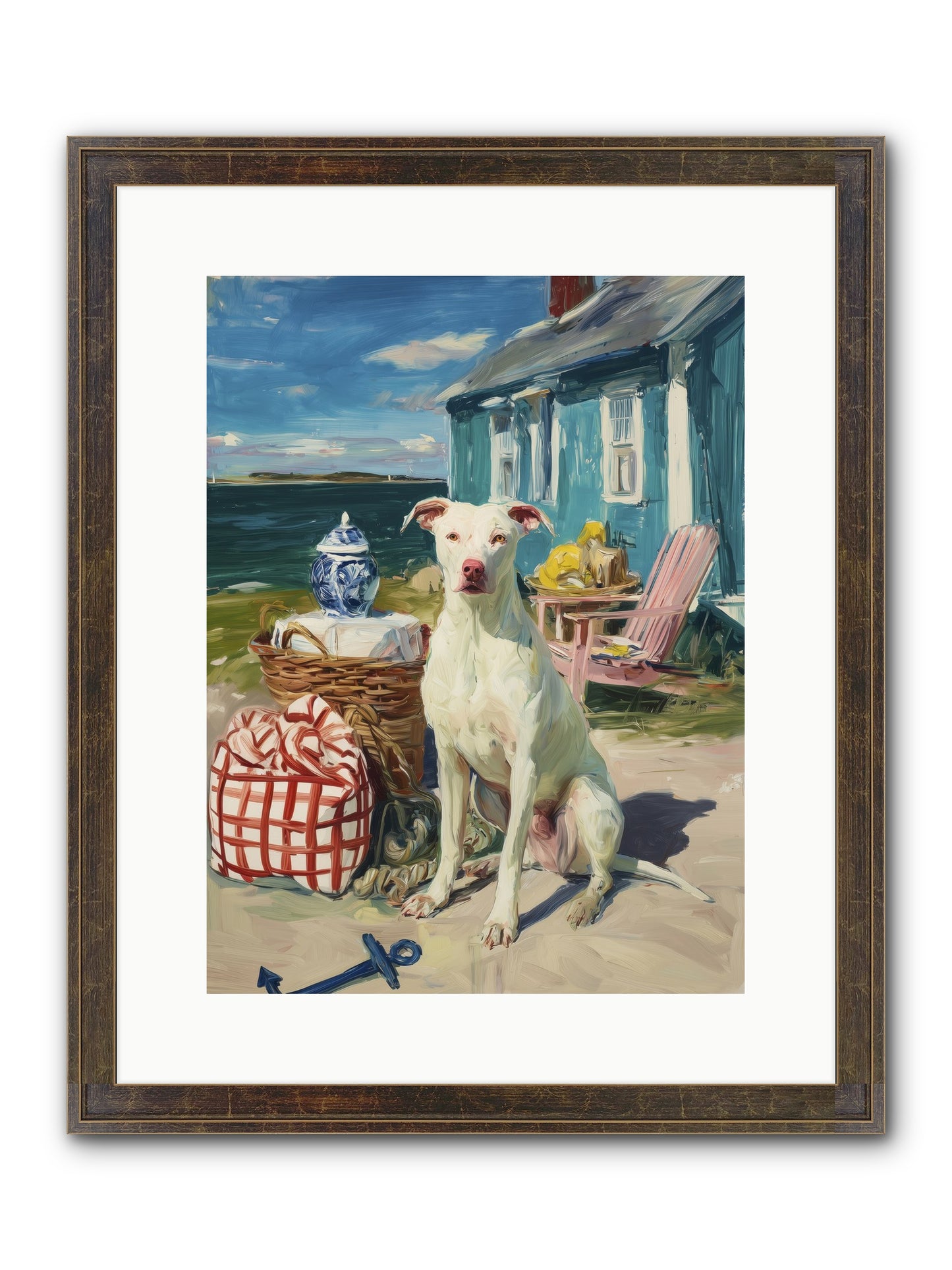 Tide Pool Tracker Framed Print - Slimwoods Black/Gold 12x16