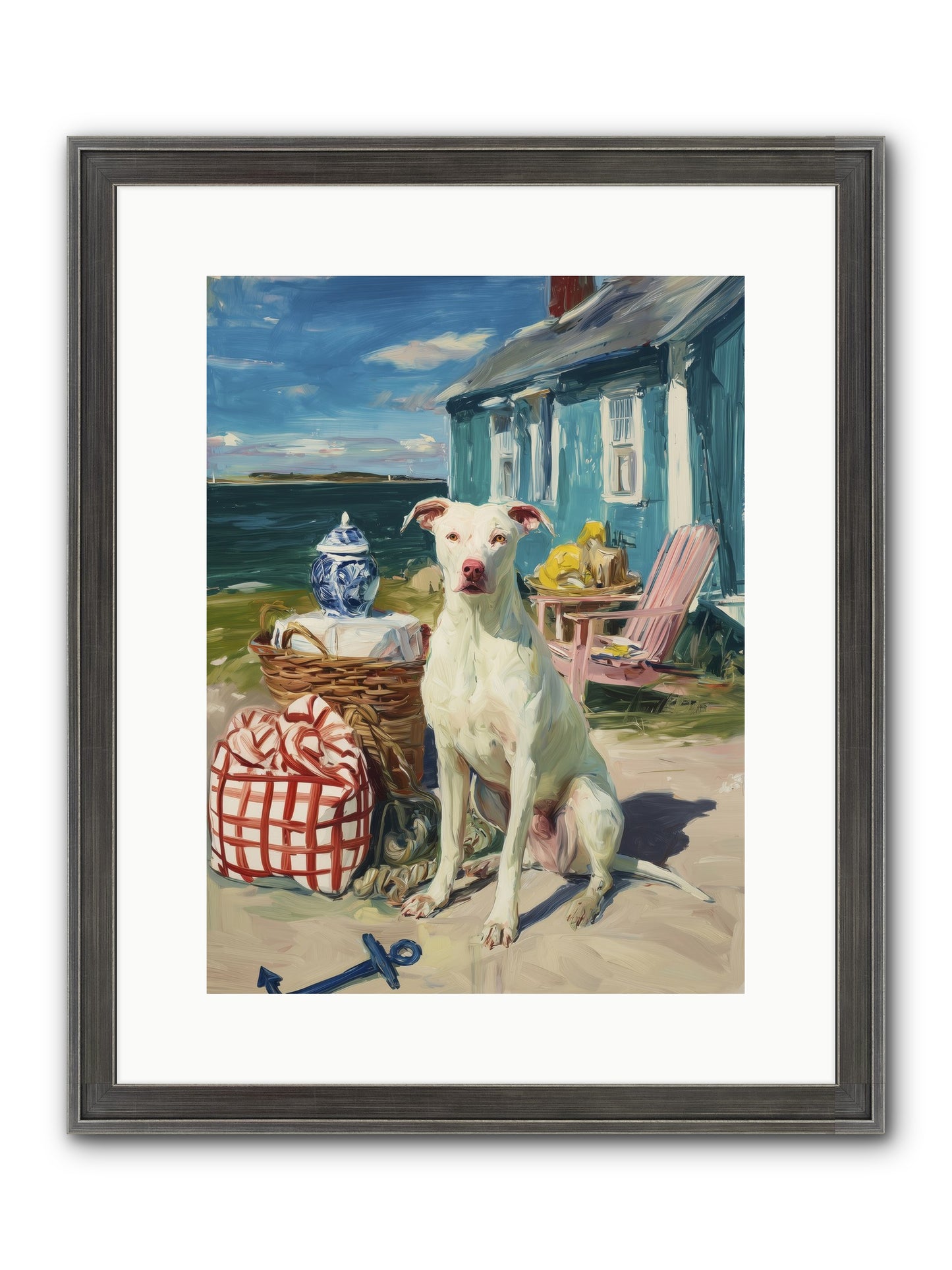 Tide Pool Tracker Framed Print - Slimwoods Black/Silver 12x16