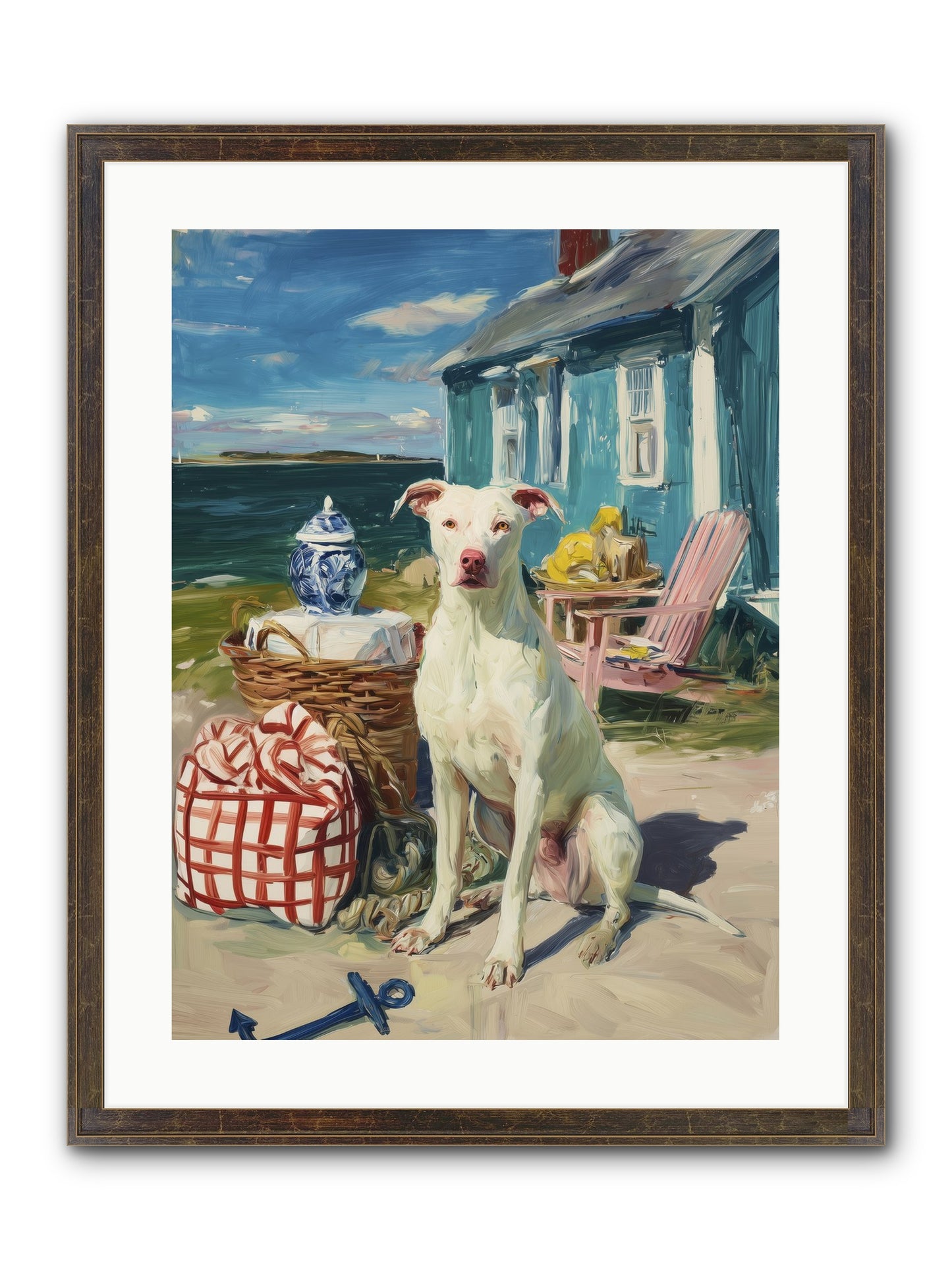Tide Pool Tracker Framed Print - Slimwoods Black/Gold 18x24