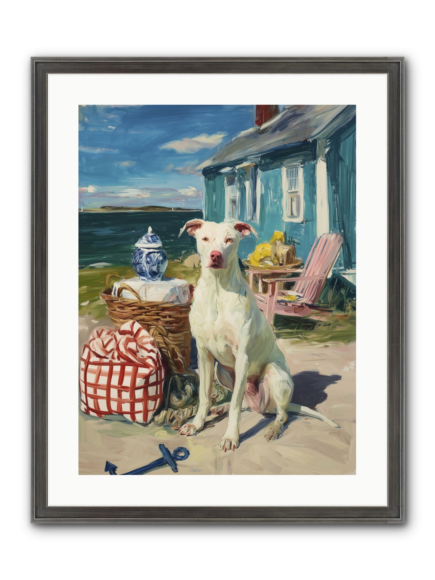 Tide Pool Tracker Framed Print - Slimwoods Black/Silver 18x24