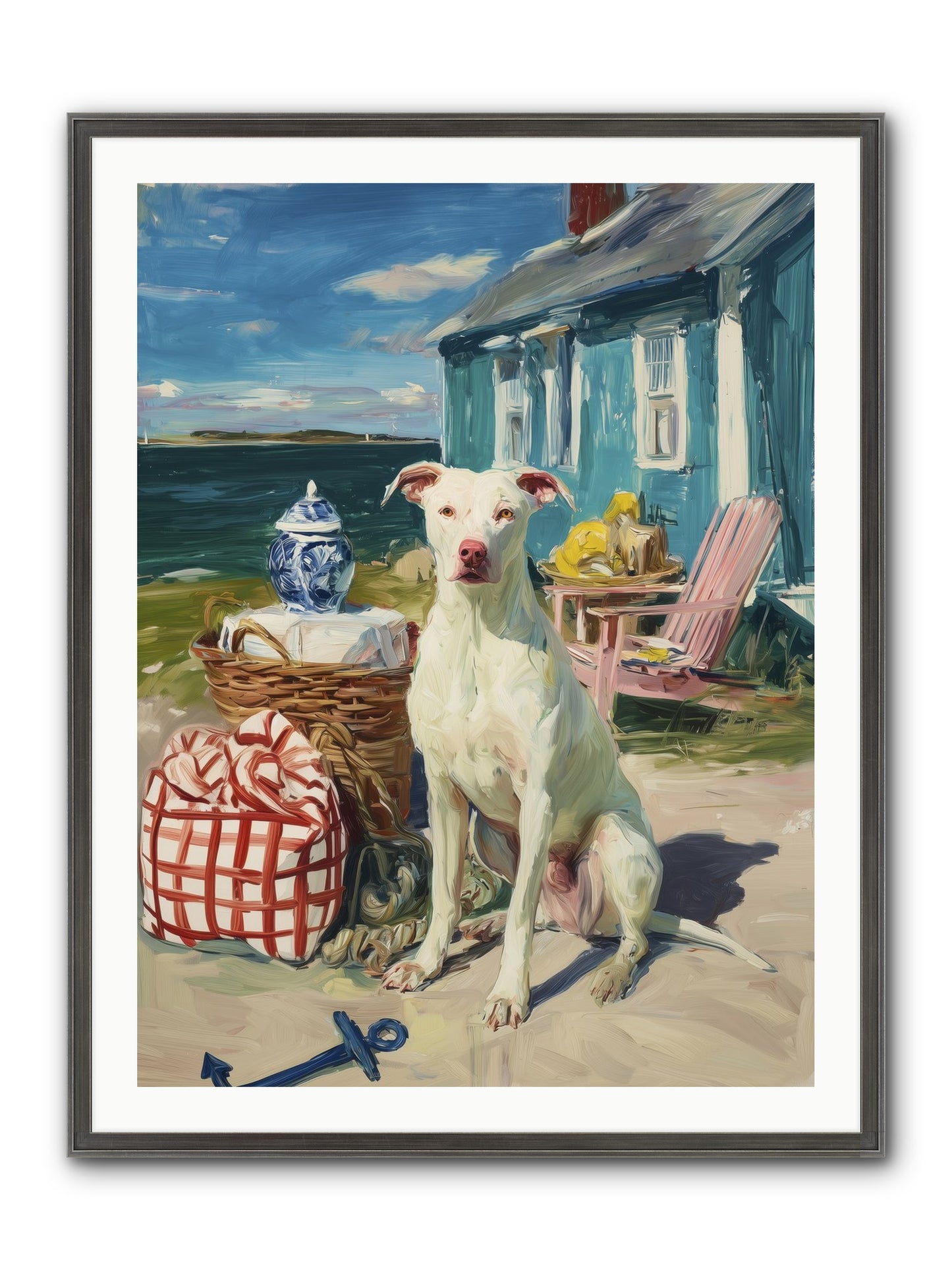Tide Pool Tracker Framed Print - Slimwoods Black/Silver 30x40