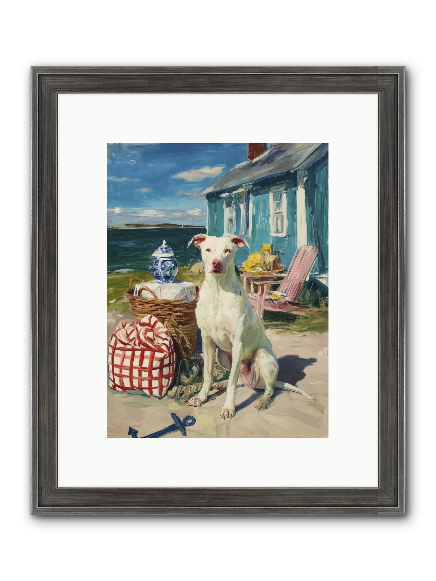 Tide Pool Tracker Framed Print - Slimwoods Black/Silver 9x12