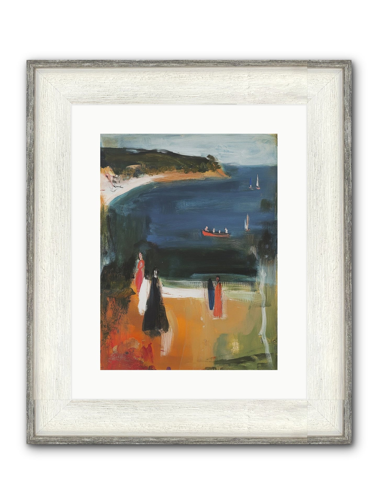 Tides Of Enchantment Framed Print - Driftwood White 12x16