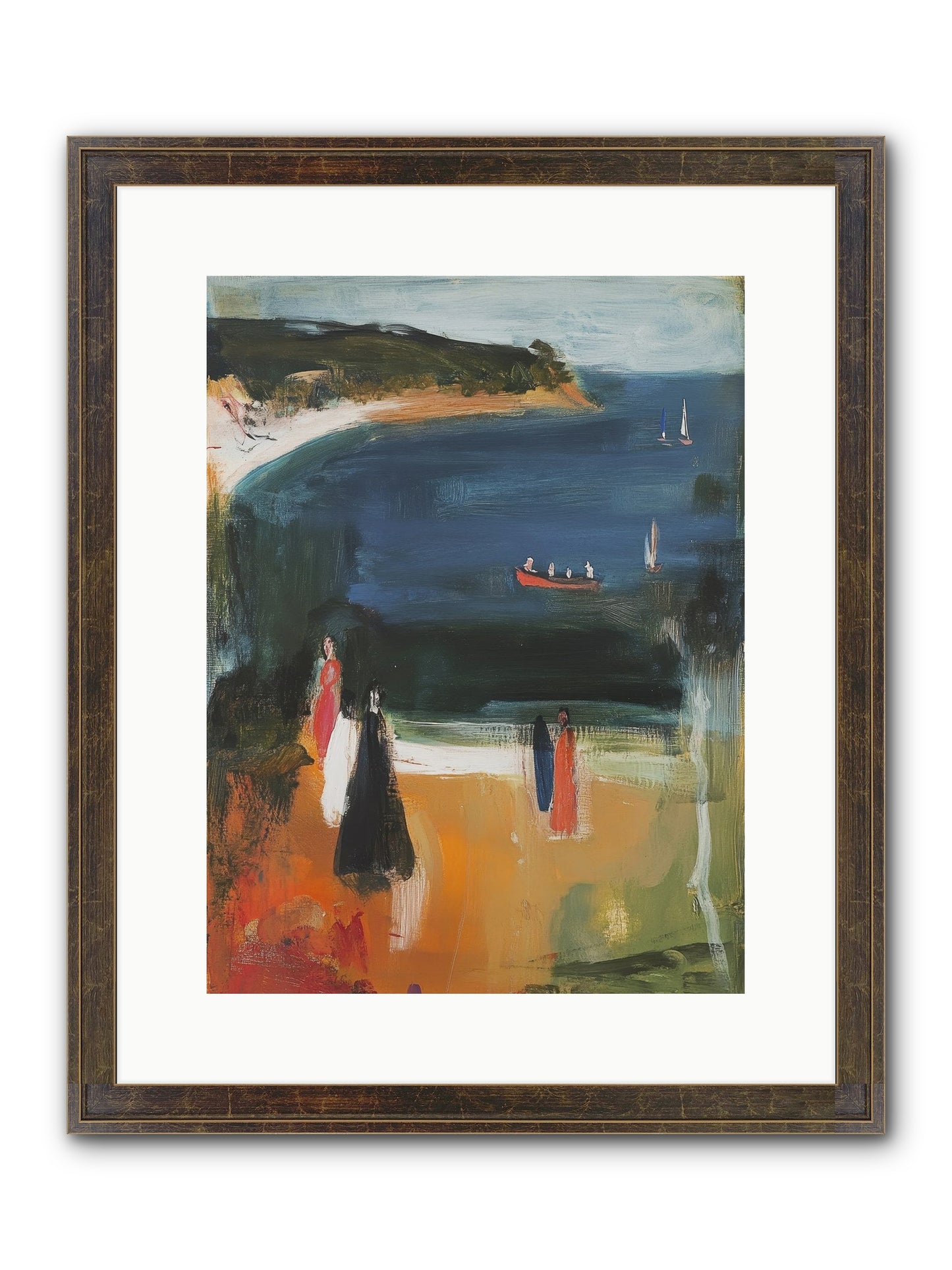 Tides Of Enchantment Framed Print - Slimwoods Black/Gold 12x16
