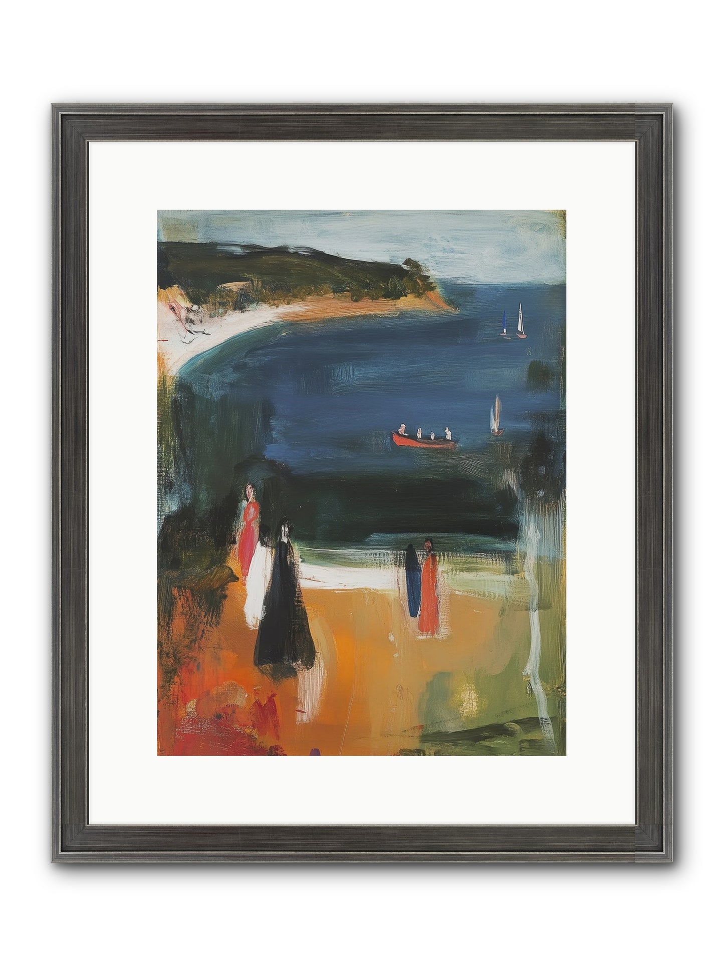 Tides Of Enchantment Framed Print - Slimwoods Black/Silver 12x16